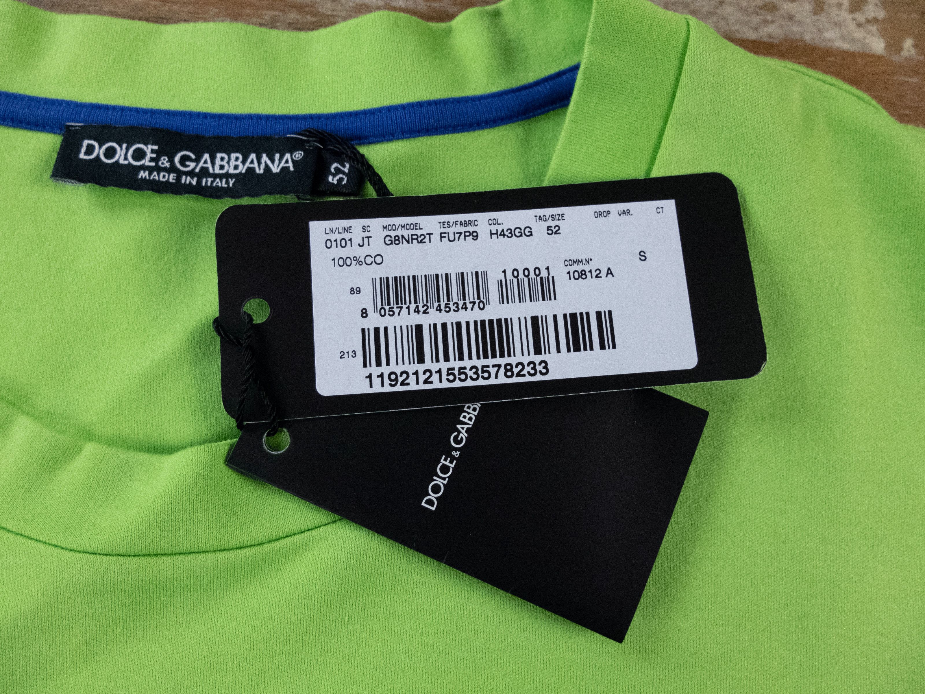 Dolce & Gabbana DOLCE & GABBANA green VHS print oversize t-shirt XL 52 Size US XL / EU 56 / 4 - 6 Thumbnail