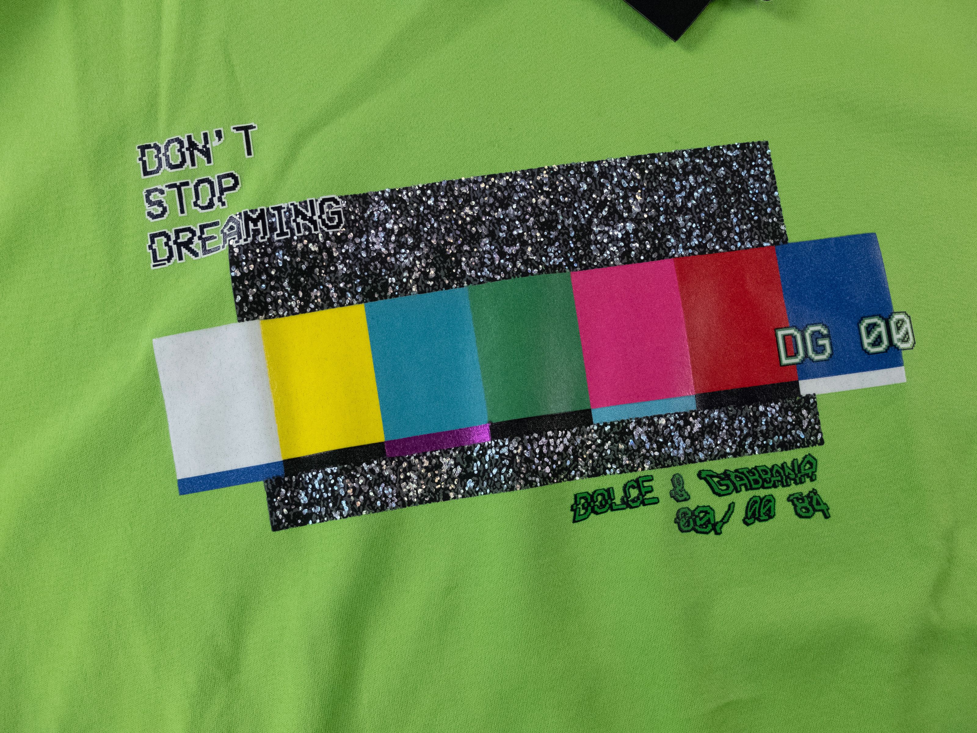 Dolce & Gabbana DOLCE & GABBANA green VHS print oversize t-shirt XL 52 Size US XL / EU 56 / 4 - 7 Thumbnail