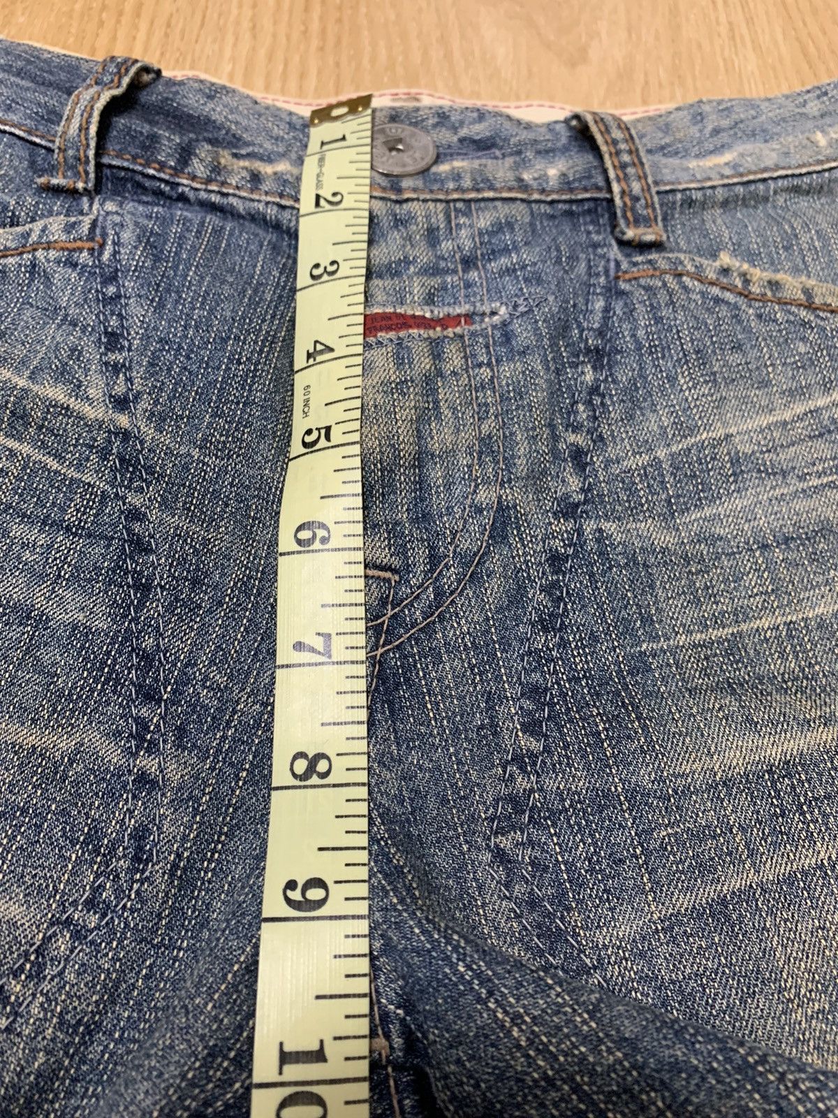 Marithe + Francois Girbaud Marithe Francois Girbaud Distressed Short Denim Size US 31 - 10 Thumbnail