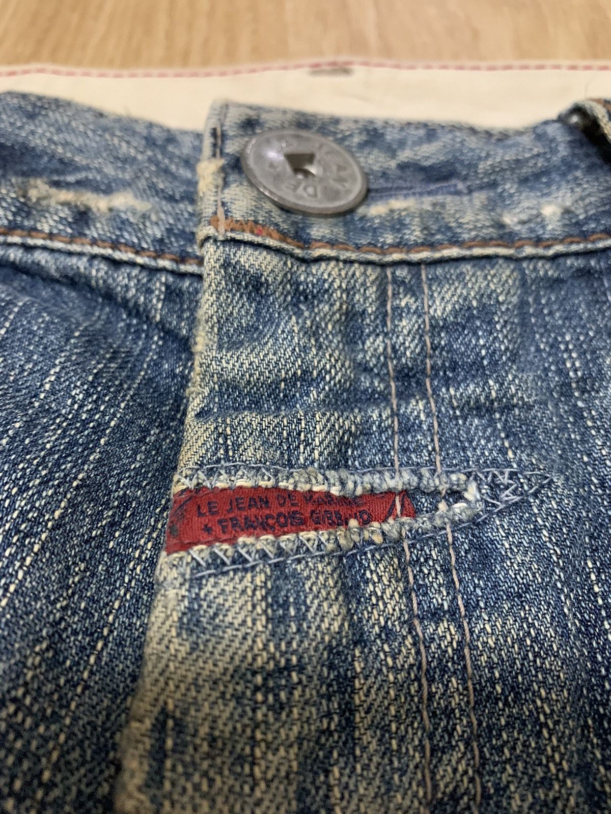 Marithe + Francois Girbaud Marithe Francois Girbaud Distressed Short Denim Size US 31 - 3 Thumbnail