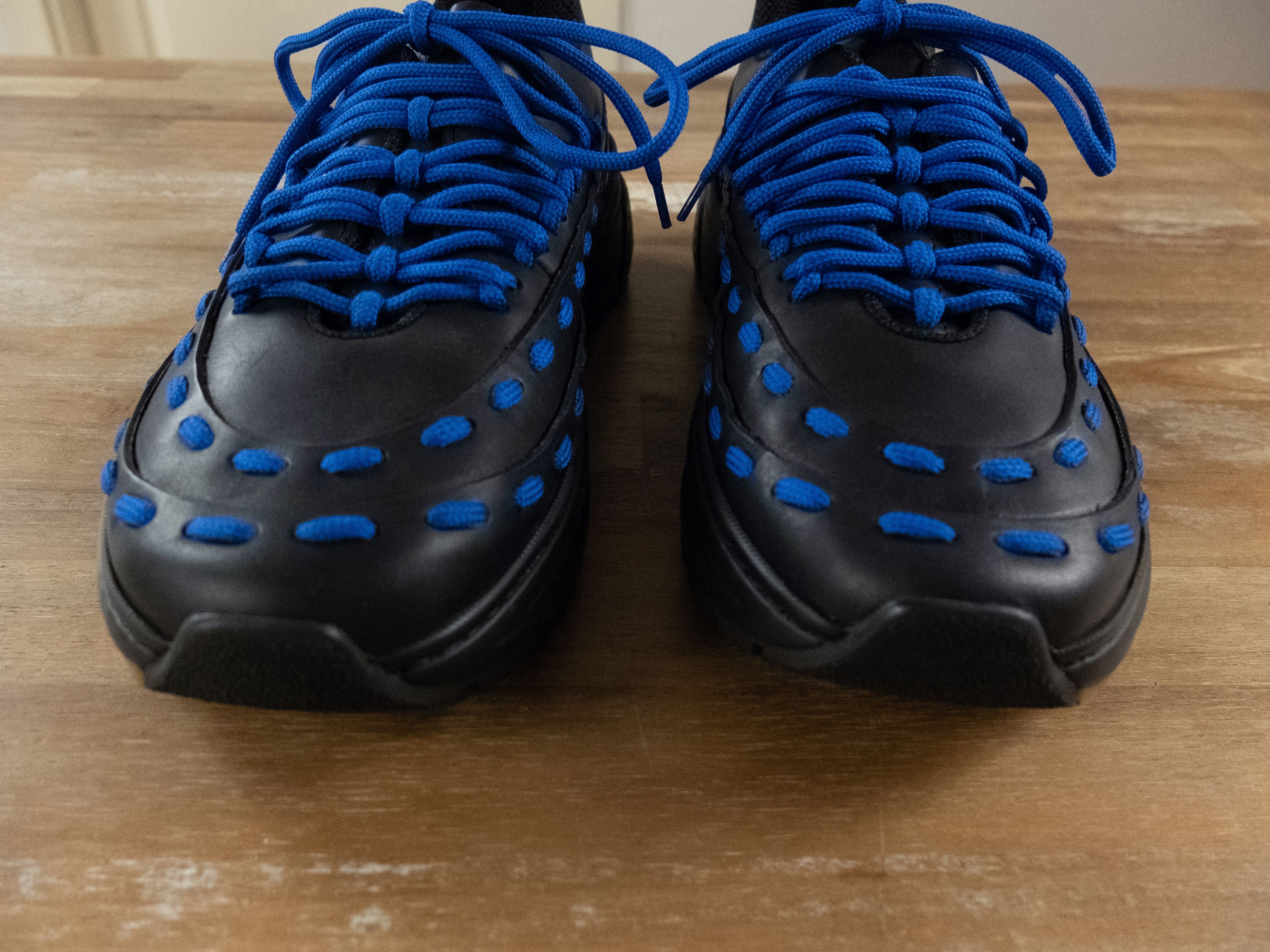 Bottega Veneta $990 BOTTEGA VENETA black blue Lace Speedster sneakers 10 43 Size US 10 / EU 43 - 3 Thumbnail