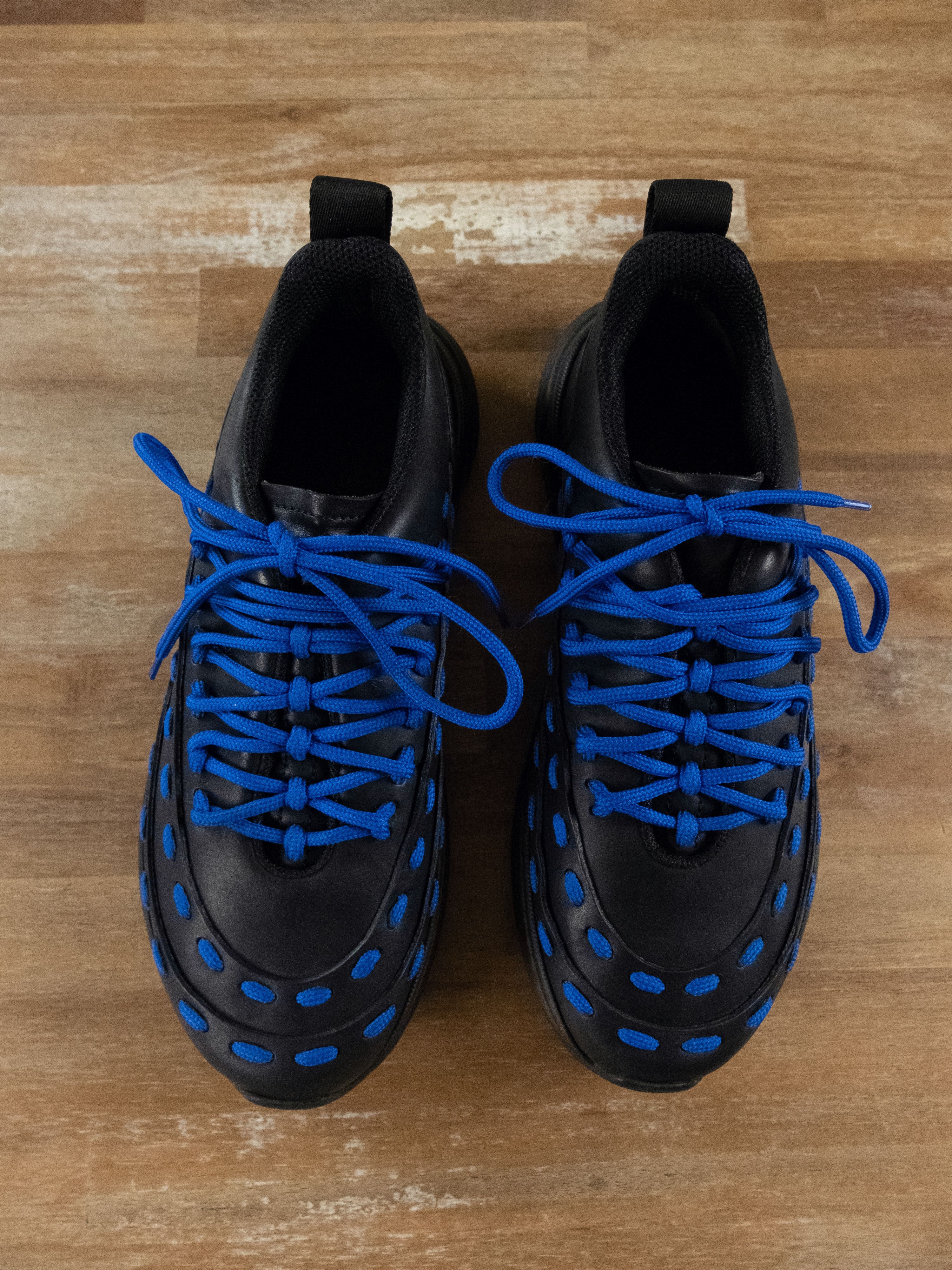 Bottega Veneta $990 BOTTEGA VENETA black blue Lace Speedster sneakers 10 43 Size US 10 / EU 43 - 2 Thumbnail