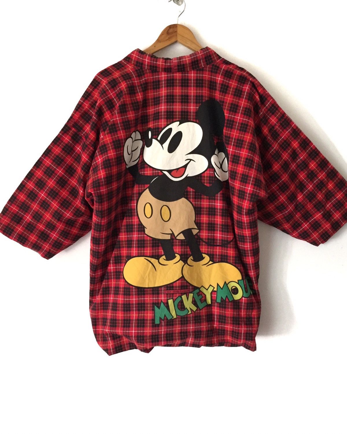 Disney × Japanese Brand 💥delete today💥Vintage Kimono Plaid big Logo Micky Mouse Size US M / EU 48-50 / 2 - 2 Thumbnail