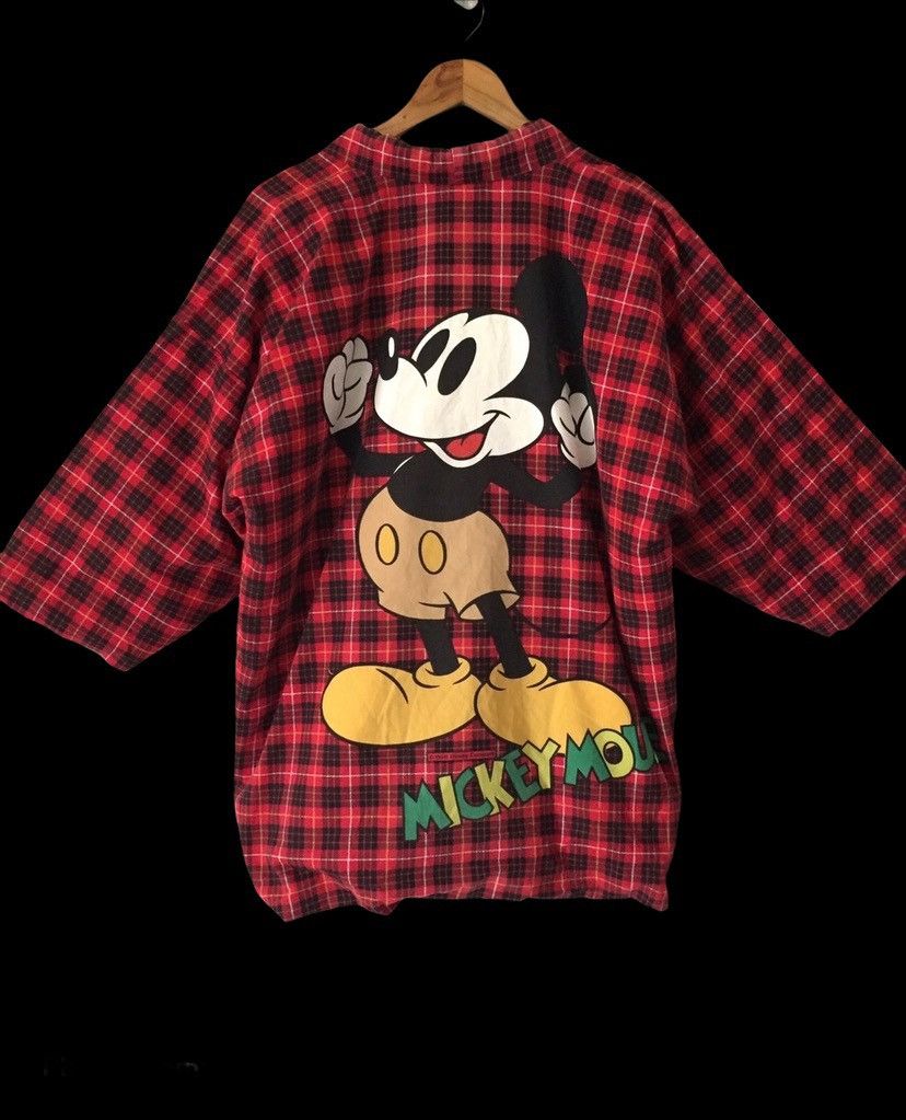 Disney × Japanese Brand 💥delete today💥Vintage Kimono Plaid big Logo Micky Mouse Size US M / EU 48-50 / 2 - 1 Thumbnail