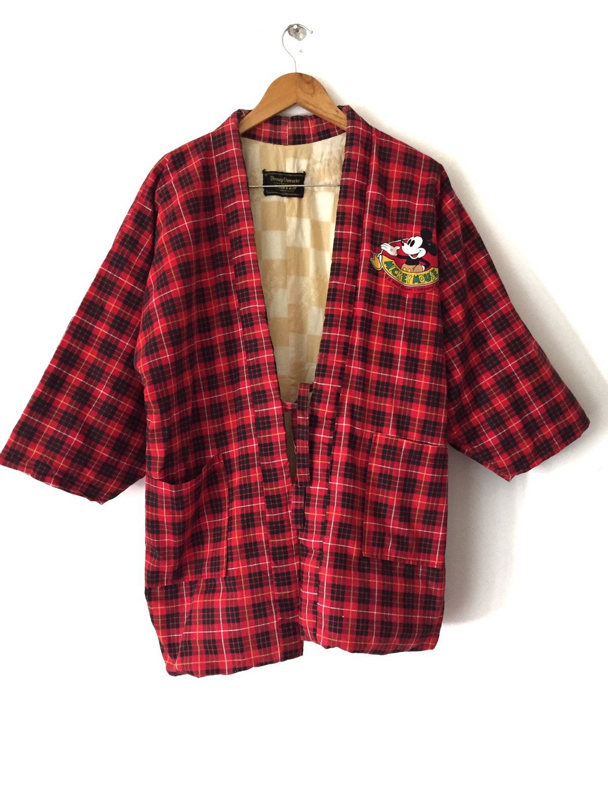 Disney × Japanese Brand 💥delete today💥Vintage Kimono Plaid big Logo Micky Mouse Size US M / EU 48-50 / 2 - 3 Thumbnail