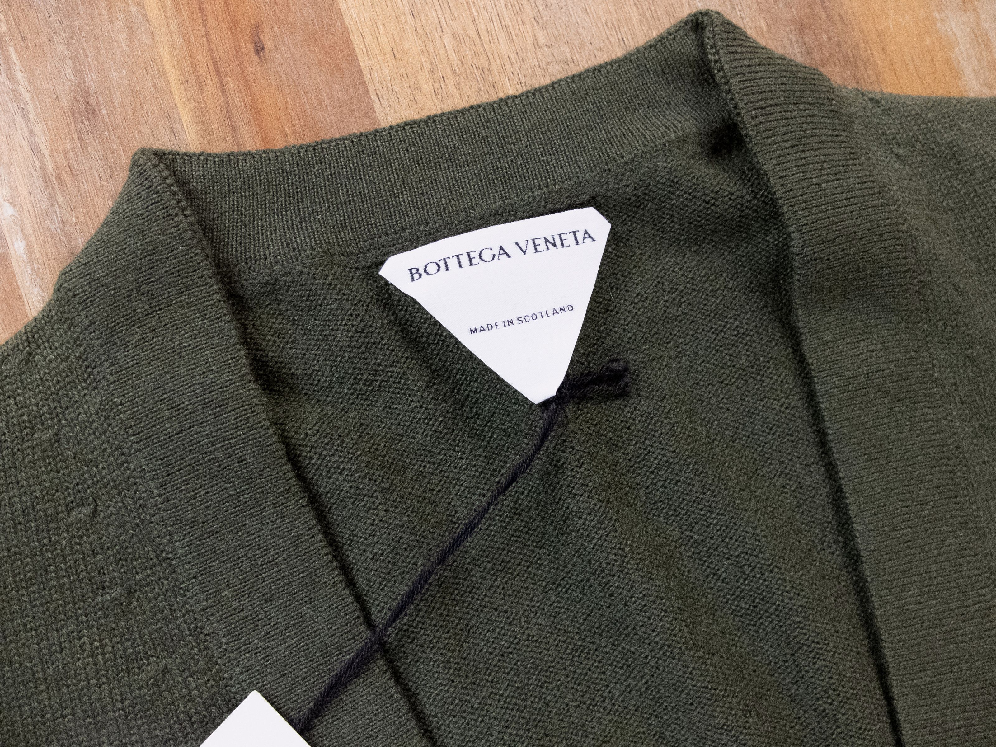 Bottega Veneta BOTTEGA VENETA dark green cashmere knit cardigan sweater XL Size US XL / EU 56 / 4 - 2 Thumbnail