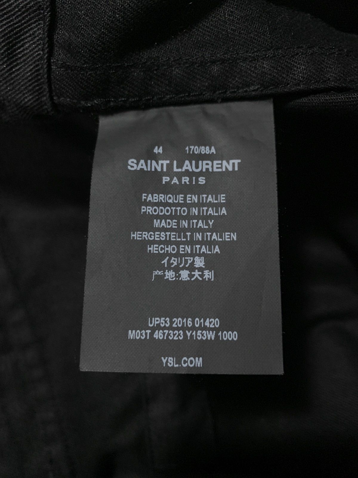 Saint Laurent Paris BLACK POCKET MILITARY JACKET - OVERSIZE FIT, SEE MEASUREMENT Size US L / EU 52-54 / 3 - 14 Thumbnail