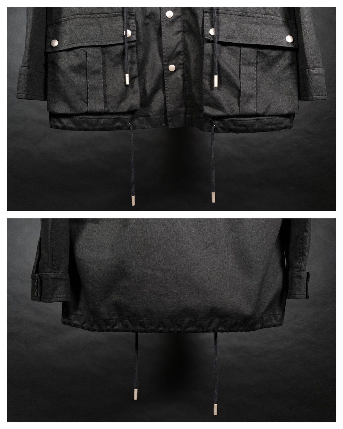 Saint Laurent Paris BLACK POCKET MILITARY JACKET - OVERSIZE FIT, SEE MEASUREMENT Size US L / EU 52-54 / 3 - 8 Thumbnail