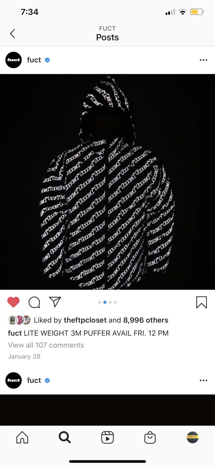 FUCT Fuct 3M Lightweight Puffer Size US XL / EU 56 / 4 - 4 Thumbnail