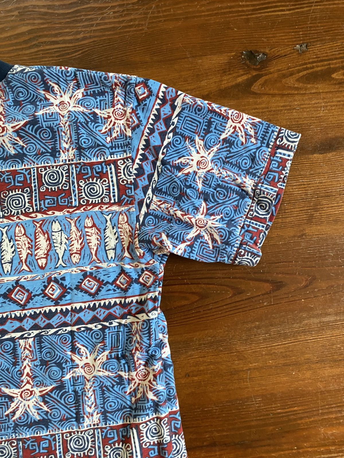 Vintage Vintage 90’s Parigi Tropical All Over Tee Size US XXS / EU 40 - 7 Thumbnail