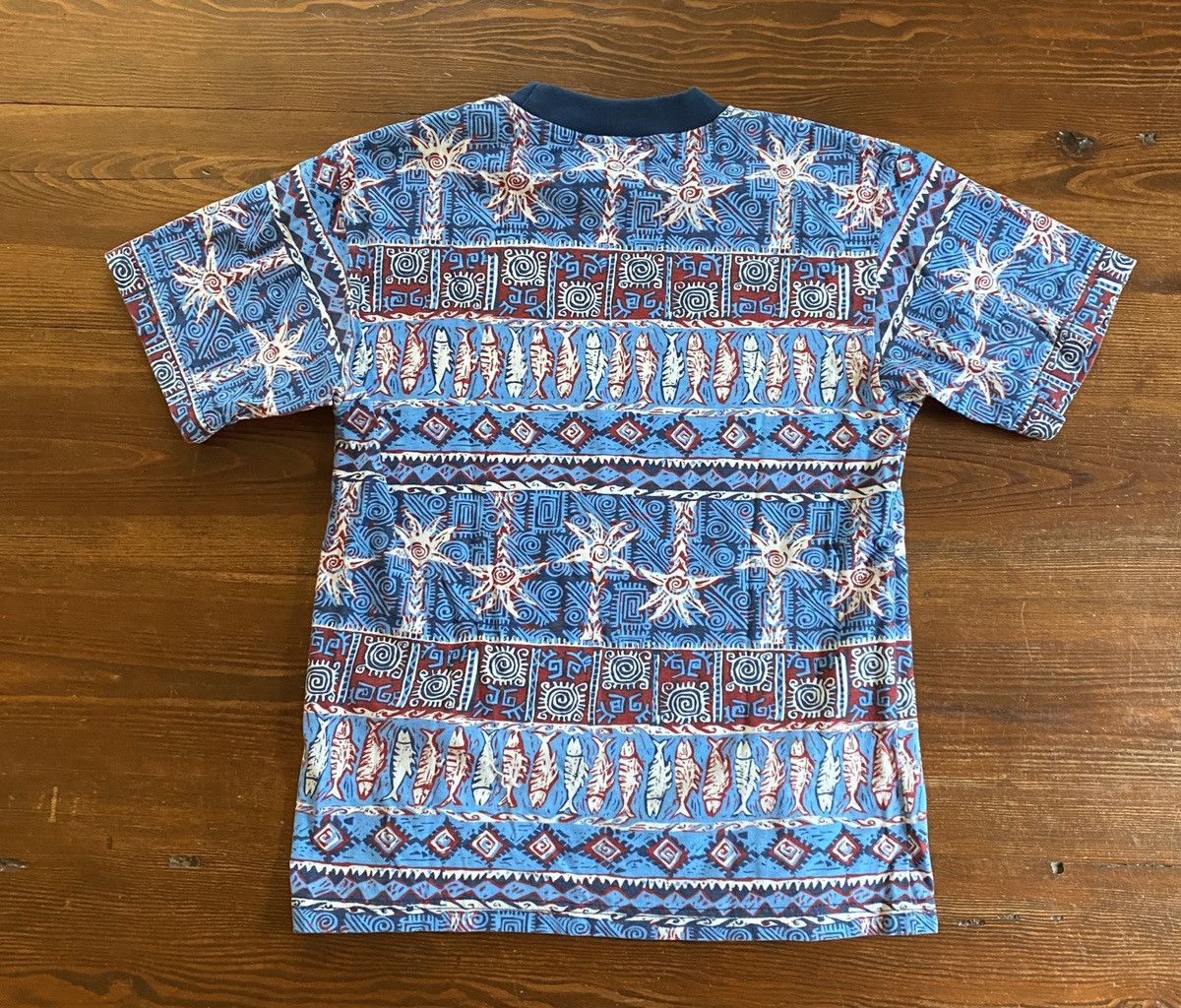 Vintage Vintage 90’s Parigi Tropical All Over Tee Size US XXS / EU 40 - 6 Thumbnail