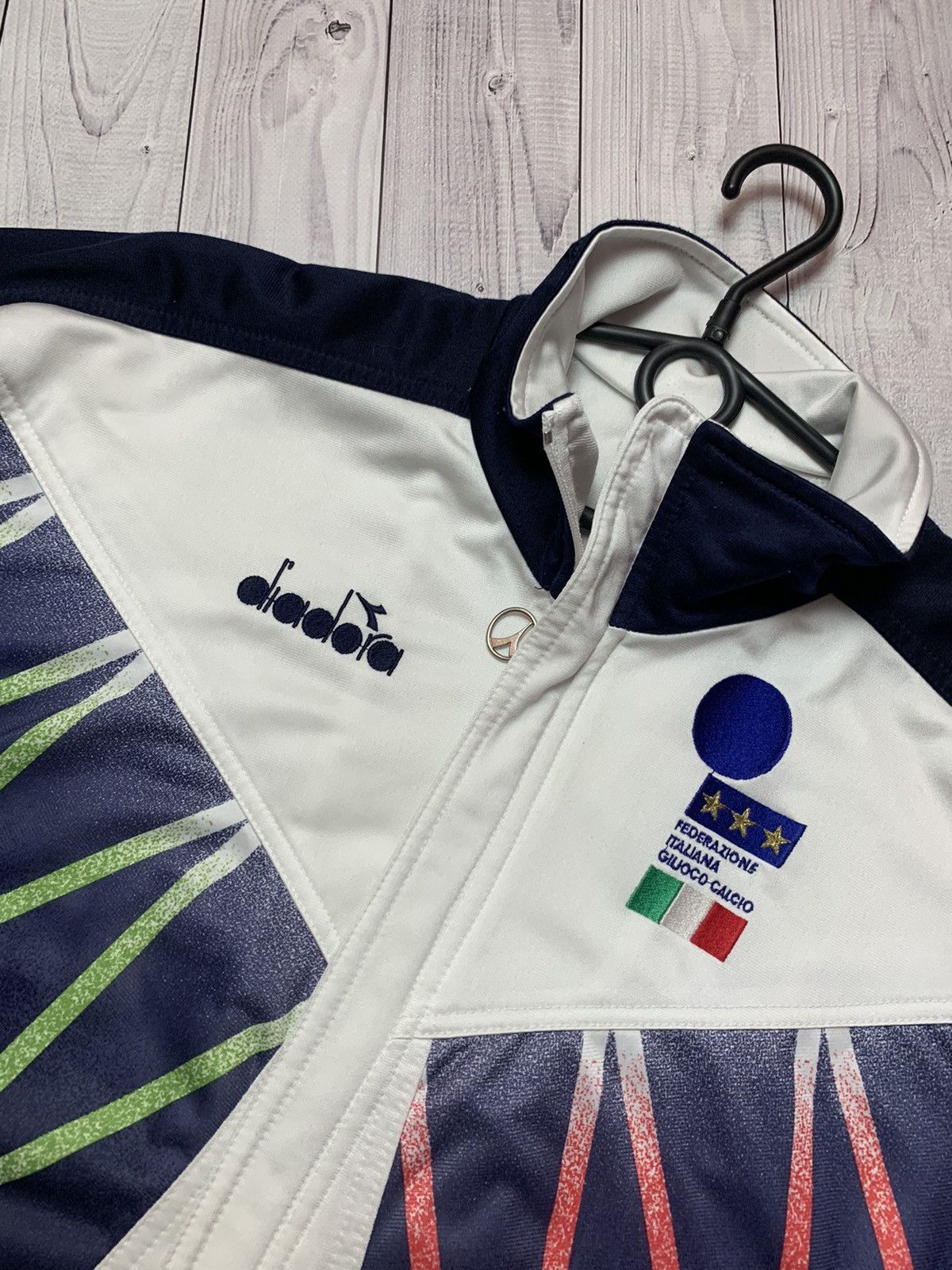 Vintage Italy soccer track jacket Diadora size XL