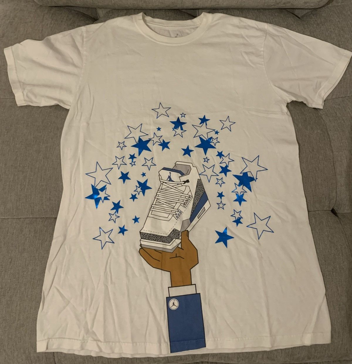Jordan Brand Vintage Jordan True Blue 3 Graphic T-Shirt AJIII Size US M / EU 48-50 / 2 - 1 Thumbnail