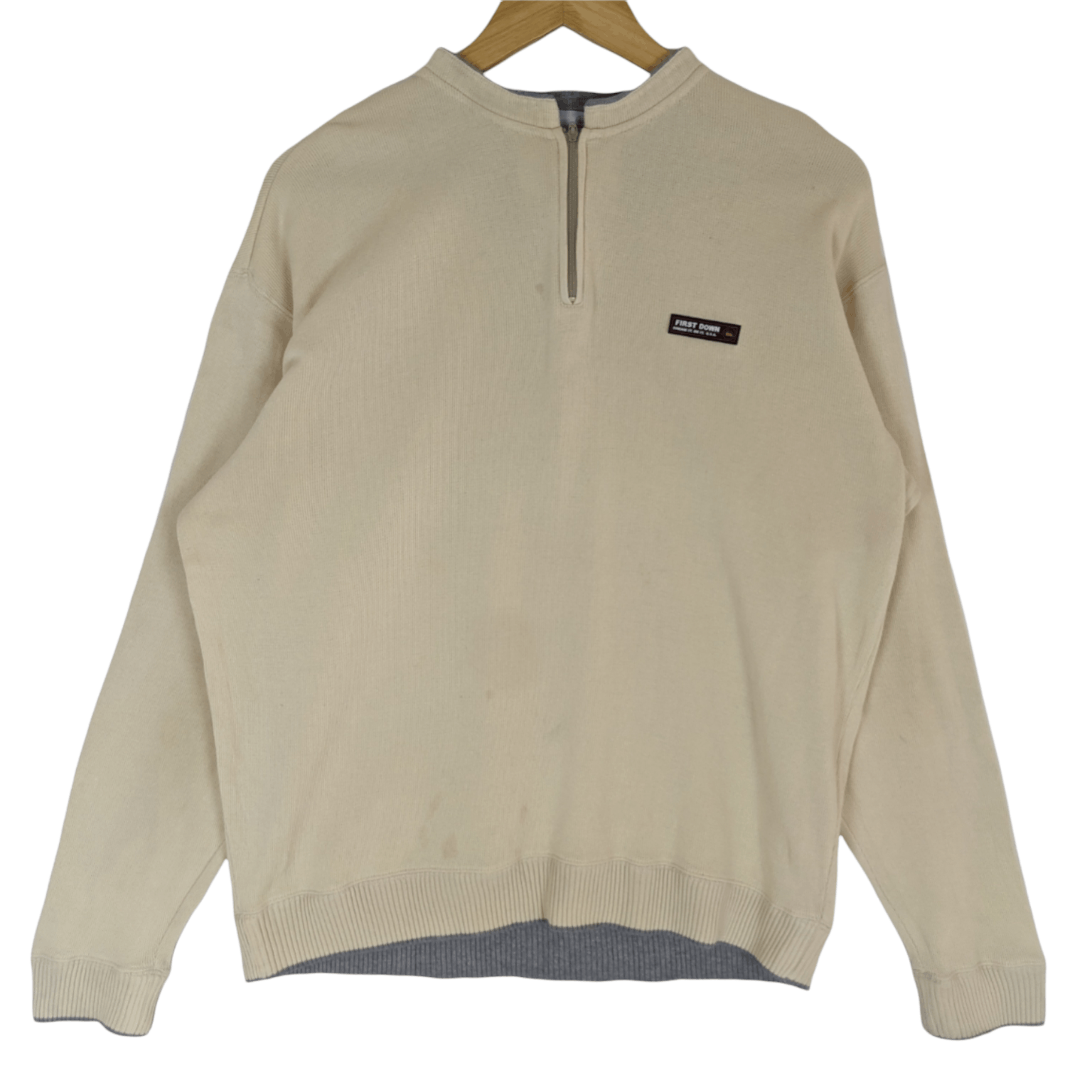 Japanese Brand Vintage FIRST DOWN Jumper Sweatshirt Size US L / EU 52-54 / 3 - 2 Thumbnail