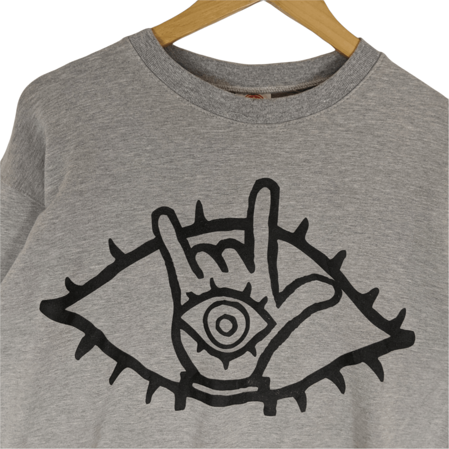 Japanese Brand SEVEN STAR Illuminati Dajjal Crewneck Jumper Sweatshirt Size US L / EU 52-54 / 3 - 4 Thumbnail