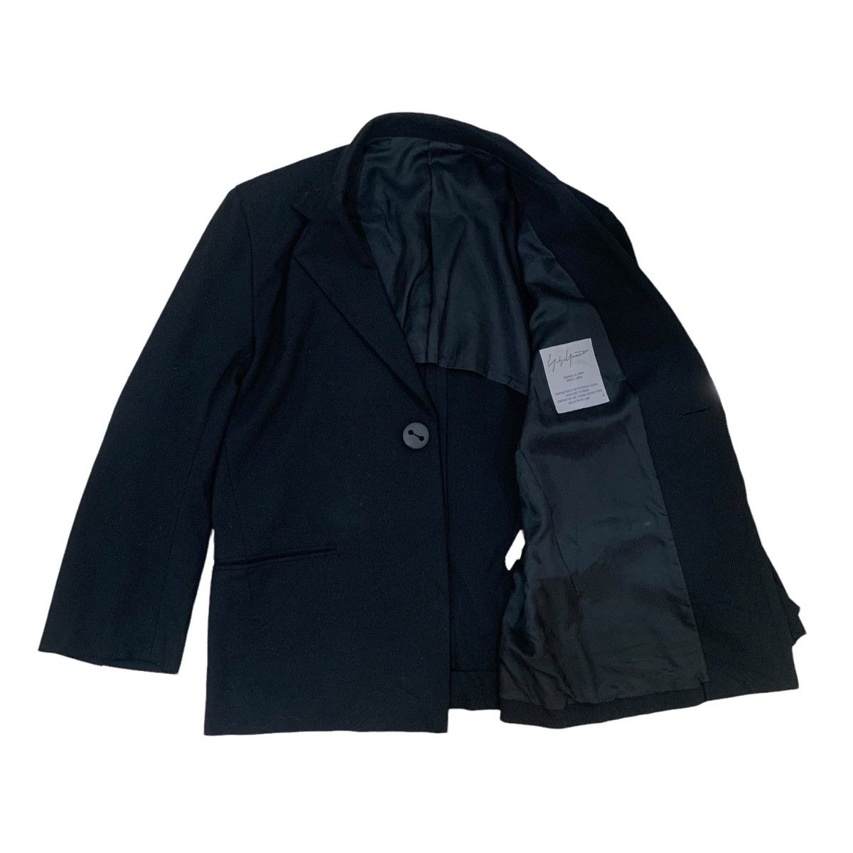 Yohji Yamamoto Yohji Yamamoto Single Button Jacket Size S / US 4 / IT 40 - 1 Thumbnail