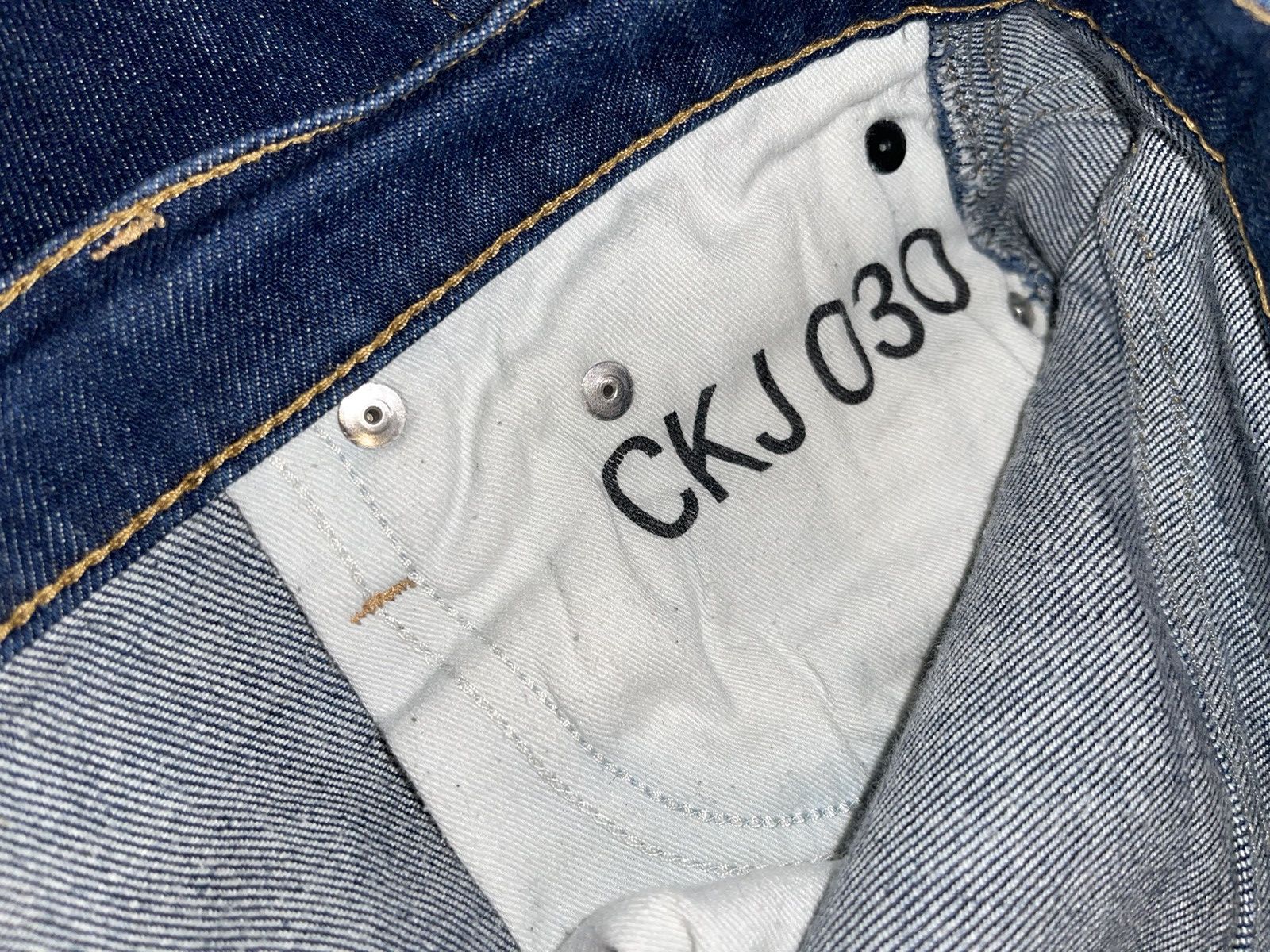 Andy Warhol × Calvin Klein 205W39NYC × Raf Simons Calvin Klein x Andy Warhol Portrait Indigo Denim Pants Size US 30 / EU 46 - 14 Thumbnail