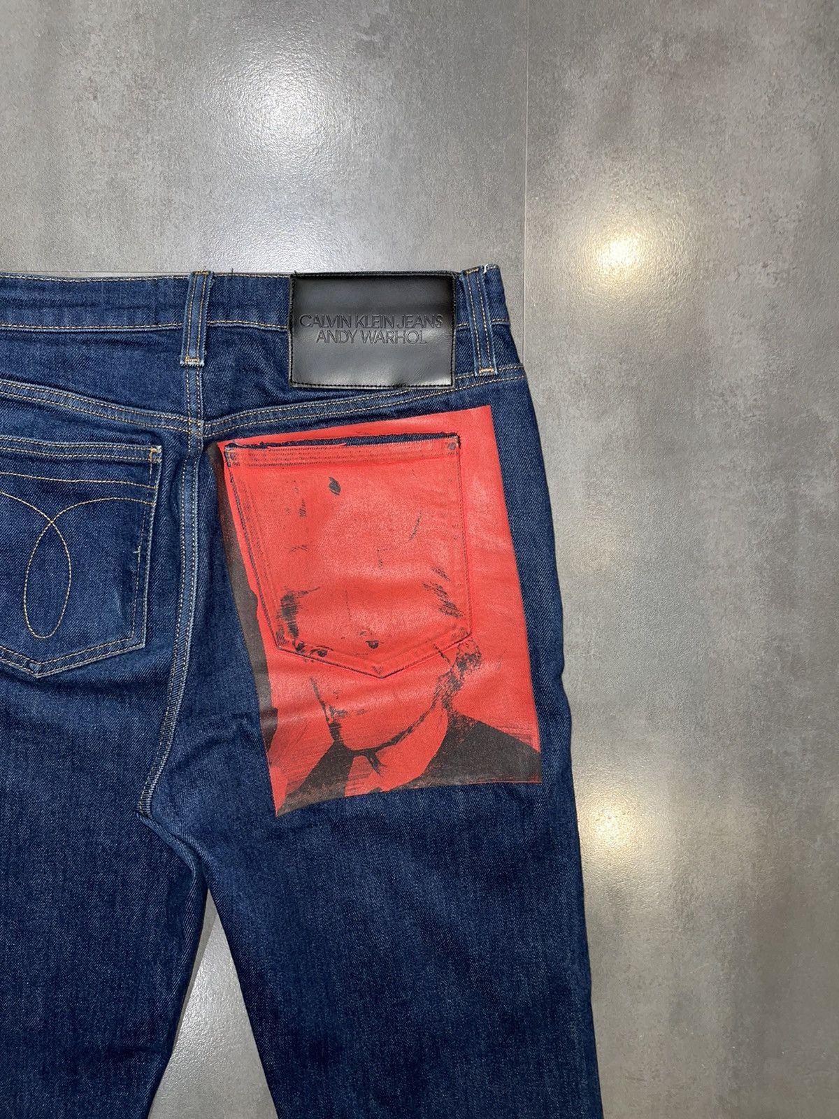 Andy Warhol × Calvin Klein 205W39NYC × Raf Simons Calvin Klein x Andy Warhol Portrait Indigo Denim Pants Size US 30 / EU 46 - 1 Thumbnail