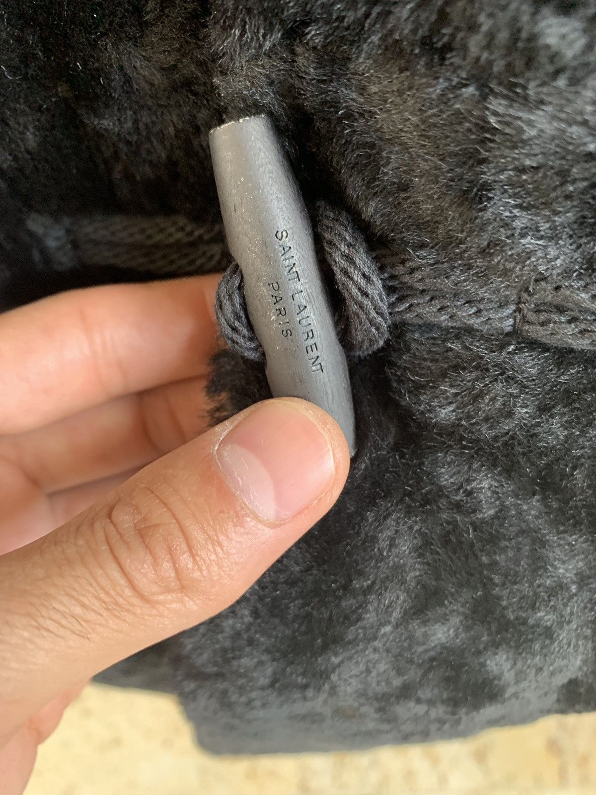Saint Laurent Paris o1rshd1 Duffle Shearling Coat With Suede Hood in Black Size US M / EU 48-50 / 2 - 16 Thumbnail