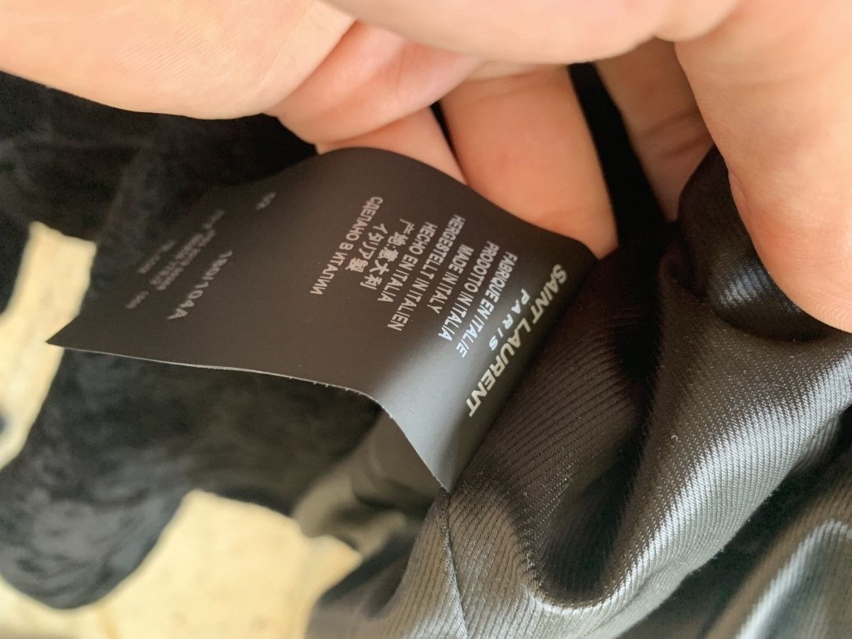 Saint Laurent Paris o1rshd1 Duffle Shearling Coat With Suede Hood in Black Size US M / EU 48-50 / 2 - 17 Thumbnail