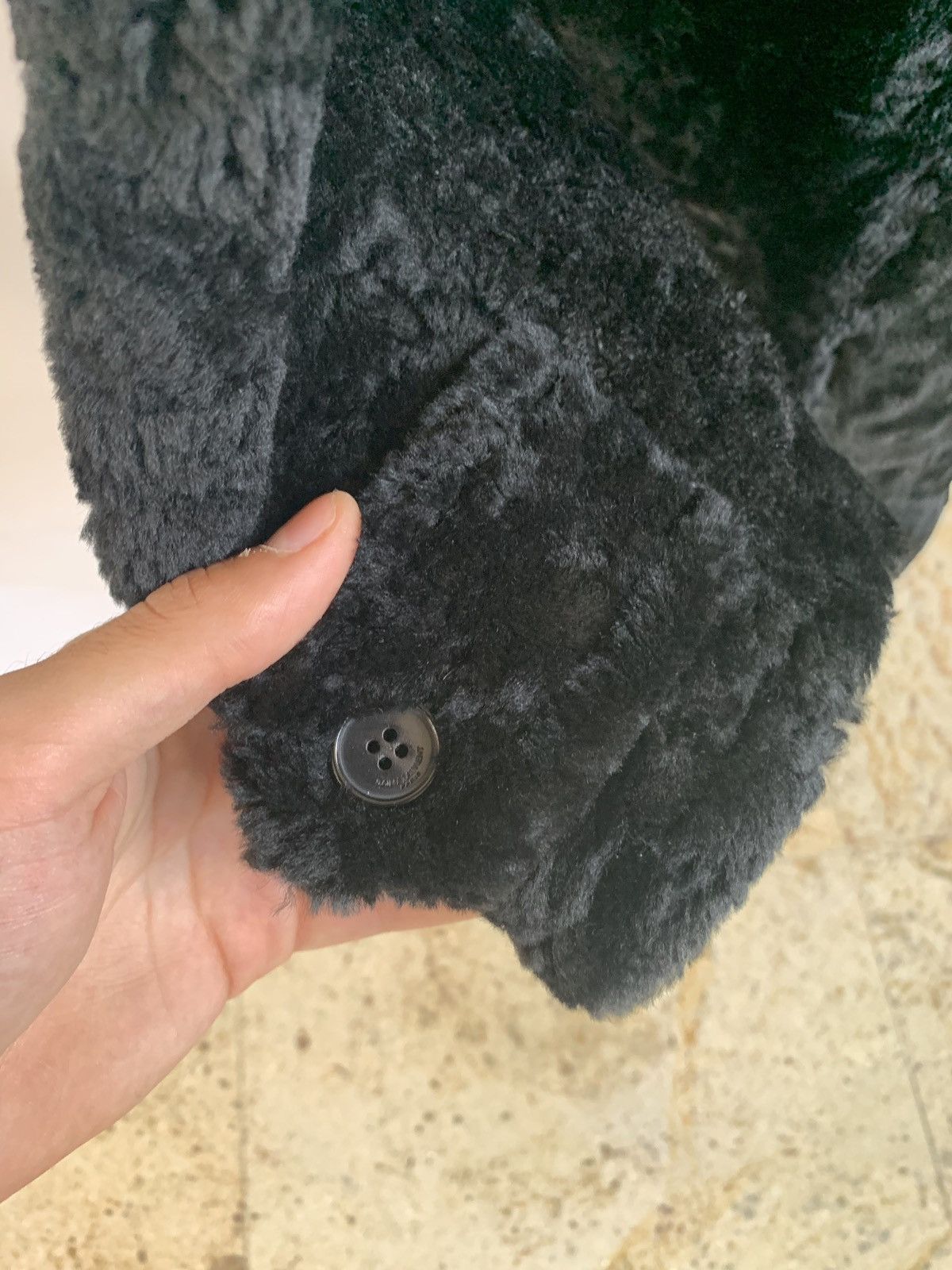 Saint Laurent Paris o1rshd1 Duffle Shearling Coat With Suede Hood in Black Size US M / EU 48-50 / 2 - 8 Thumbnail