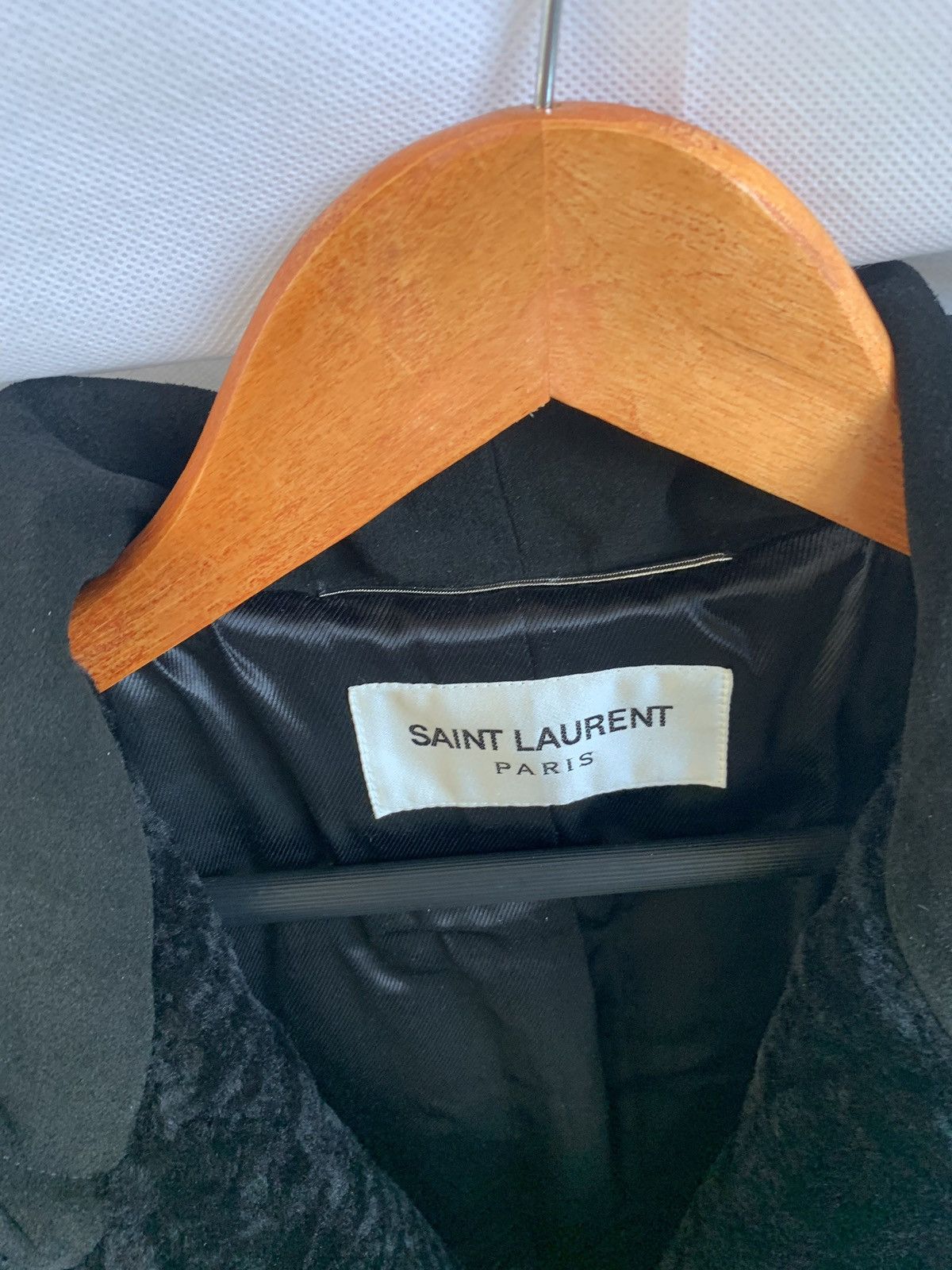 Saint Laurent Paris o1rshd1 Duffle Shearling Coat With Suede Hood in Black Size US M / EU 48-50 / 2 - 7 Thumbnail