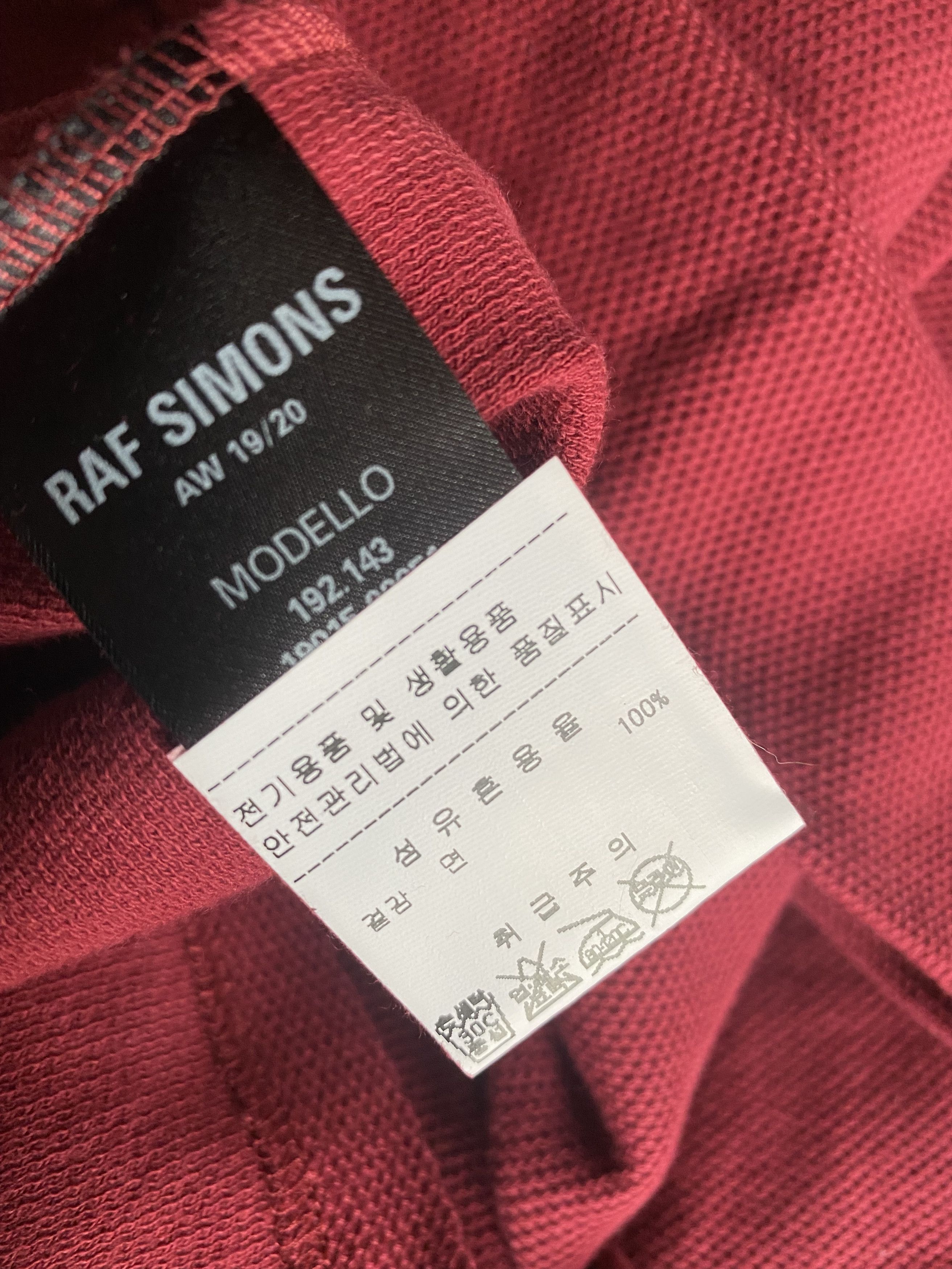 Raf Simons Steal! NWT F/W19 Japan Only $895 Long Collar "Heroes" Polo Size US L / EU 52-54 / 3 - 4 Thumbnail