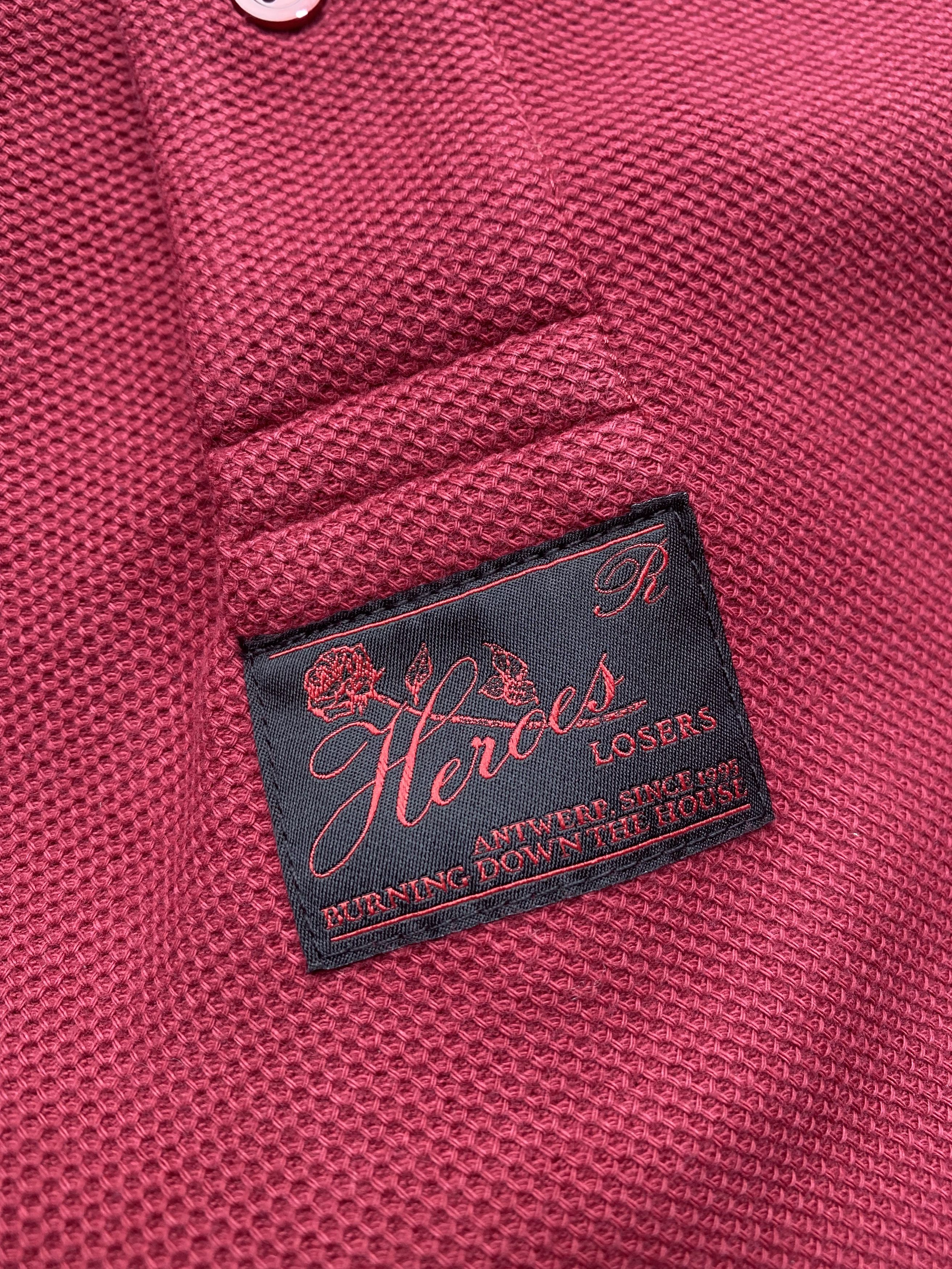 Raf Simons Steal! NWT F/W19 Japan Only $895 Long Collar "Heroes" Polo Size US L / EU 52-54 / 3 - 10 Thumbnail