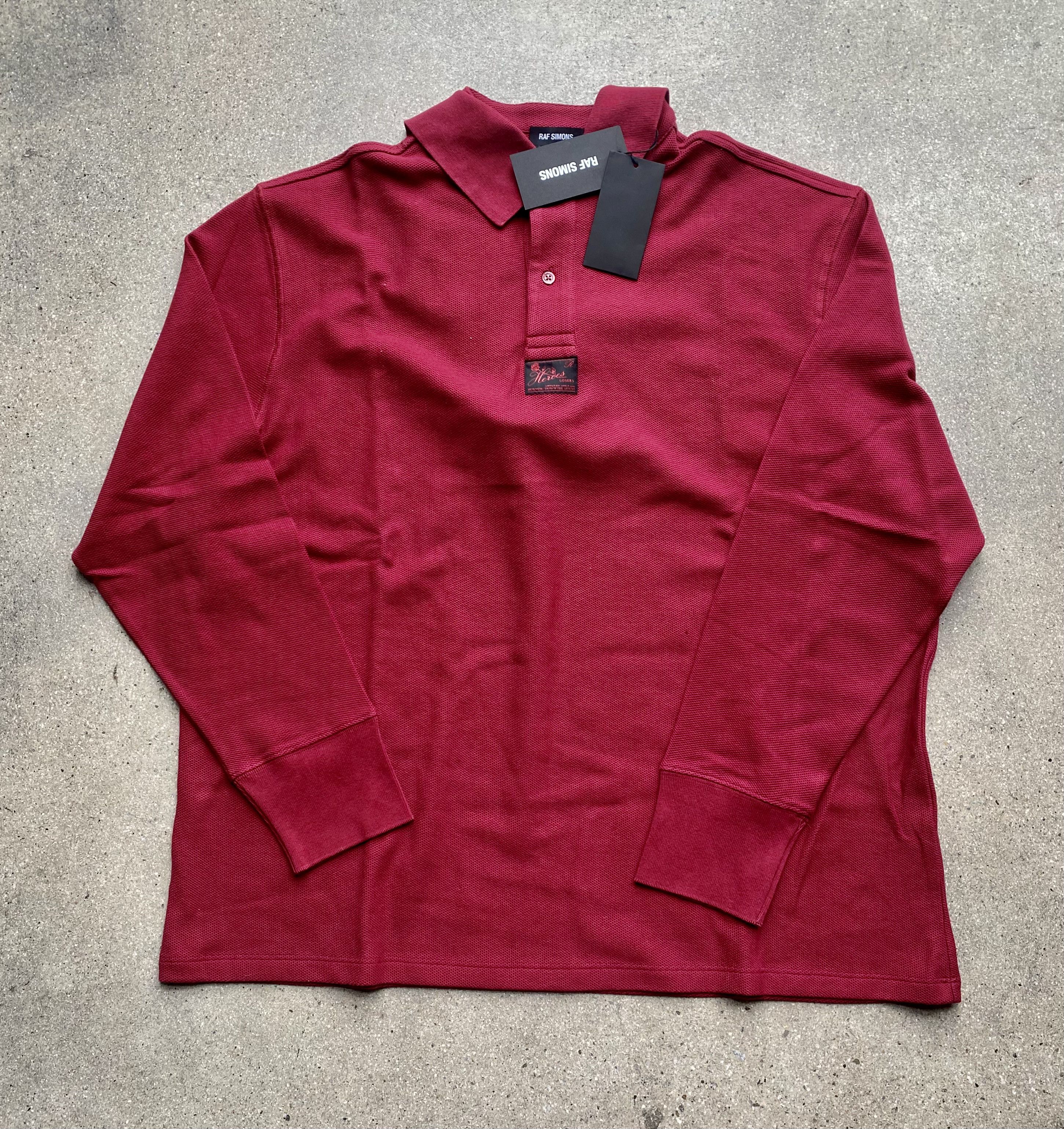 Raf Simons Steal! NWT F/W19 Japan Only $895 Long Collar "Heroes" Polo Size US L / EU 52-54 / 3 - 2 Thumbnail