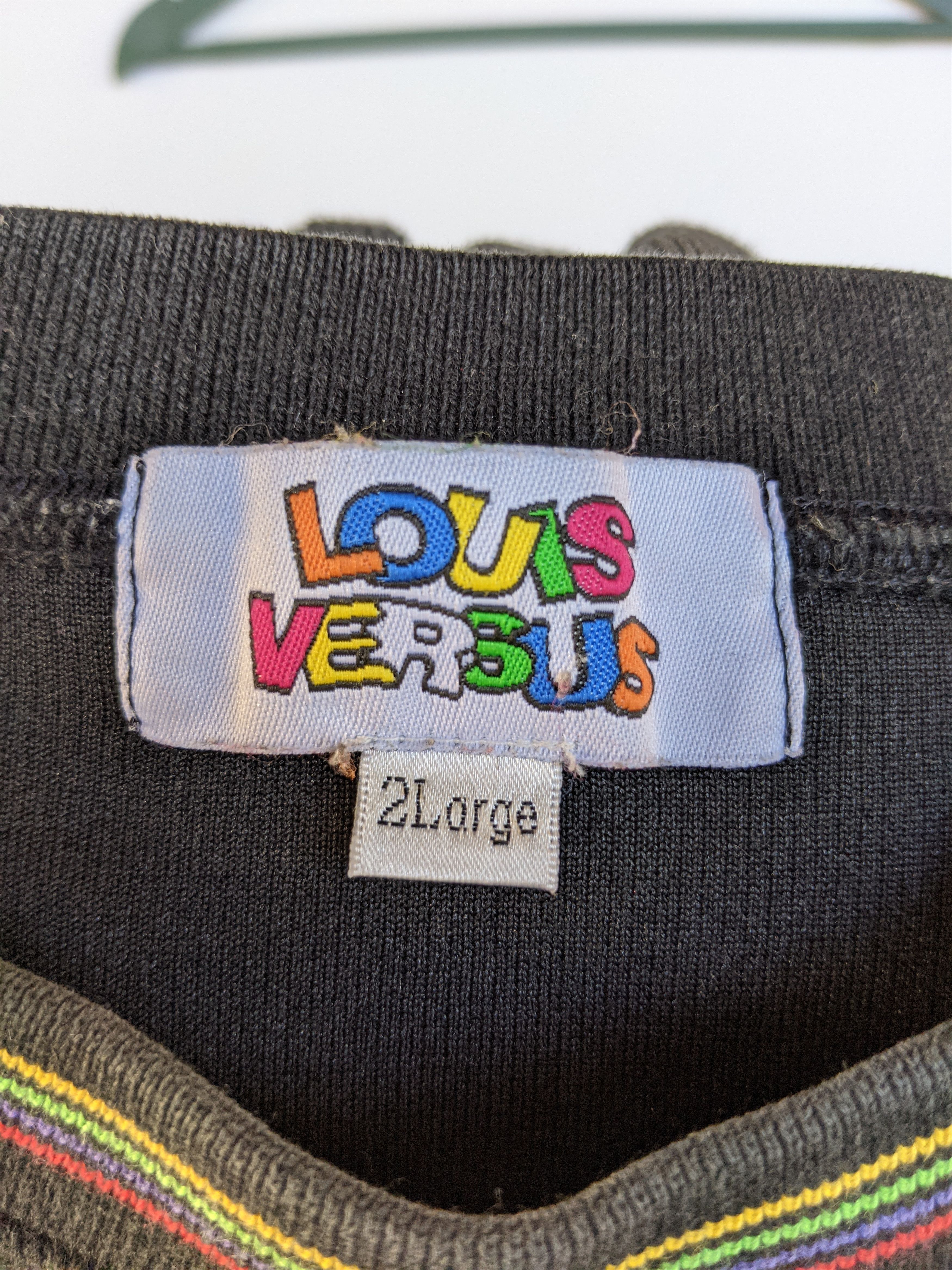 Designer Vintage Louis Versus 3 Tones Sweatshirt Size US XXL / EU 58 / 5 - 7 Thumbnail
