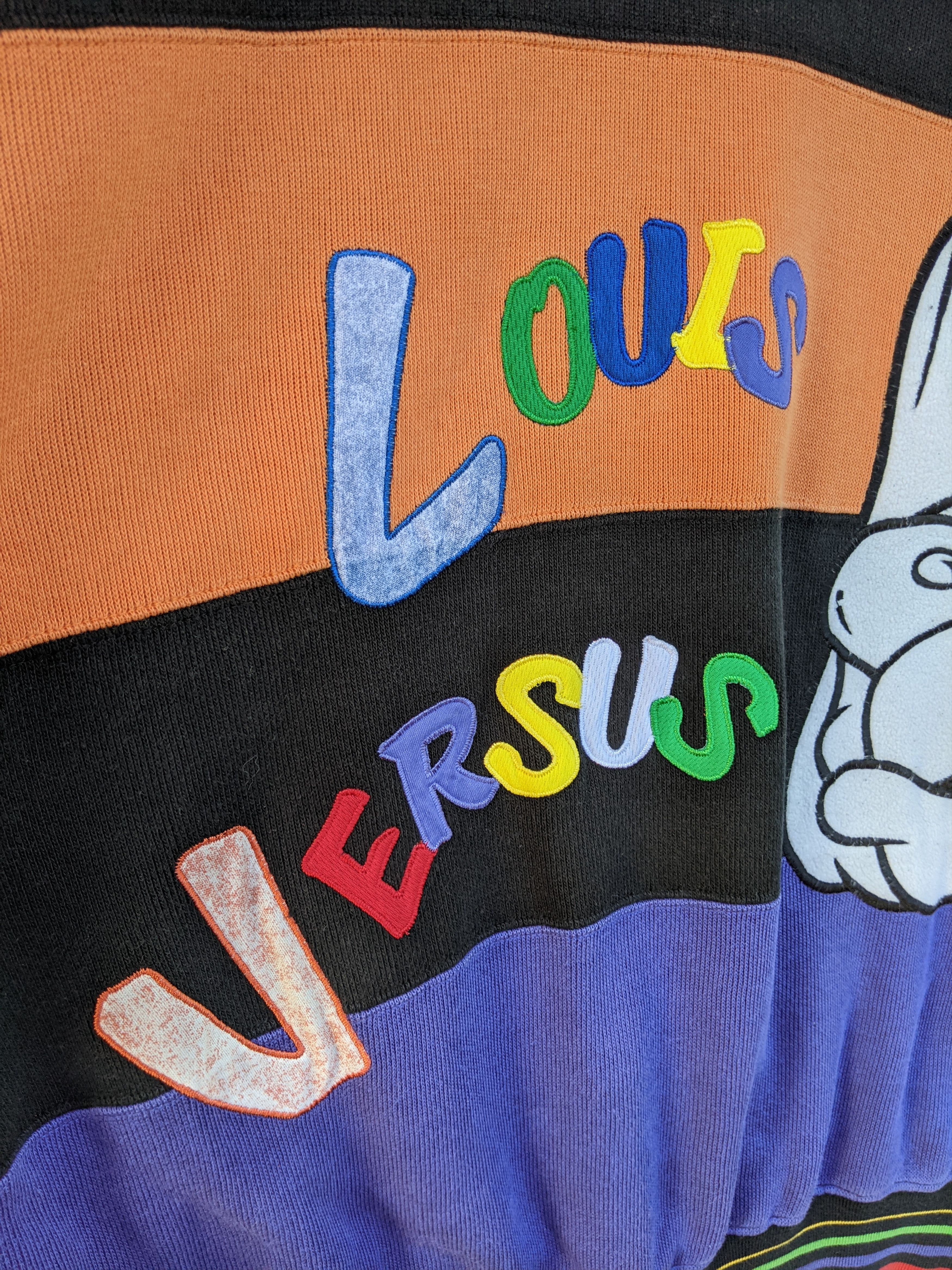 Designer Vintage Louis Versus 3 Tones Sweatshirt Size US XXL / EU 58 / 5 - 4 Thumbnail