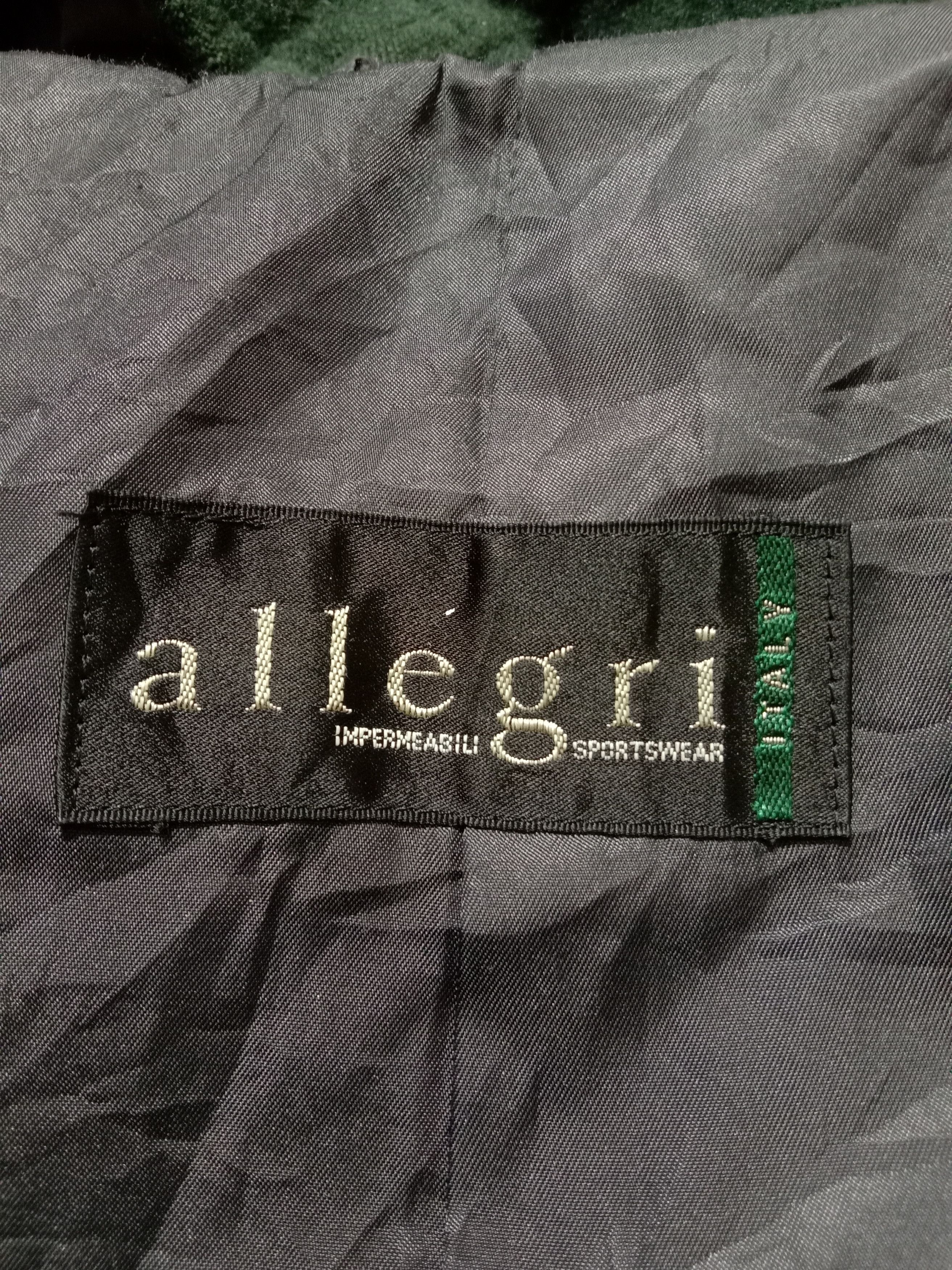 Allegri Allegri Italy Green Hoodies Raincoat Jacket With Pocket Size US XL / EU 56 / 4 - 4 Thumbnail