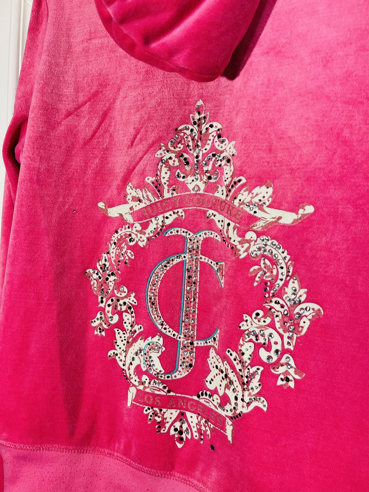 Juicy Couture × Juicy Couture Jeans × Vintage Juicy couture sweatshirt pink retro 90s Size L / US 10 / IT 46 - 9 Thumbnail