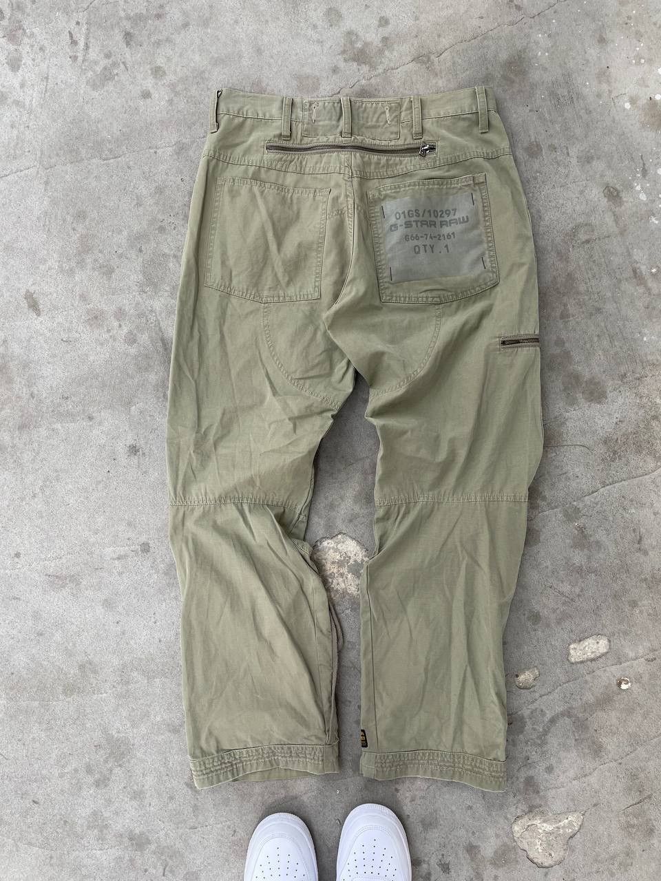 G-Star Vintage G Star Raw Army Elwood Pants Size US 33 - 2 Thumbnail