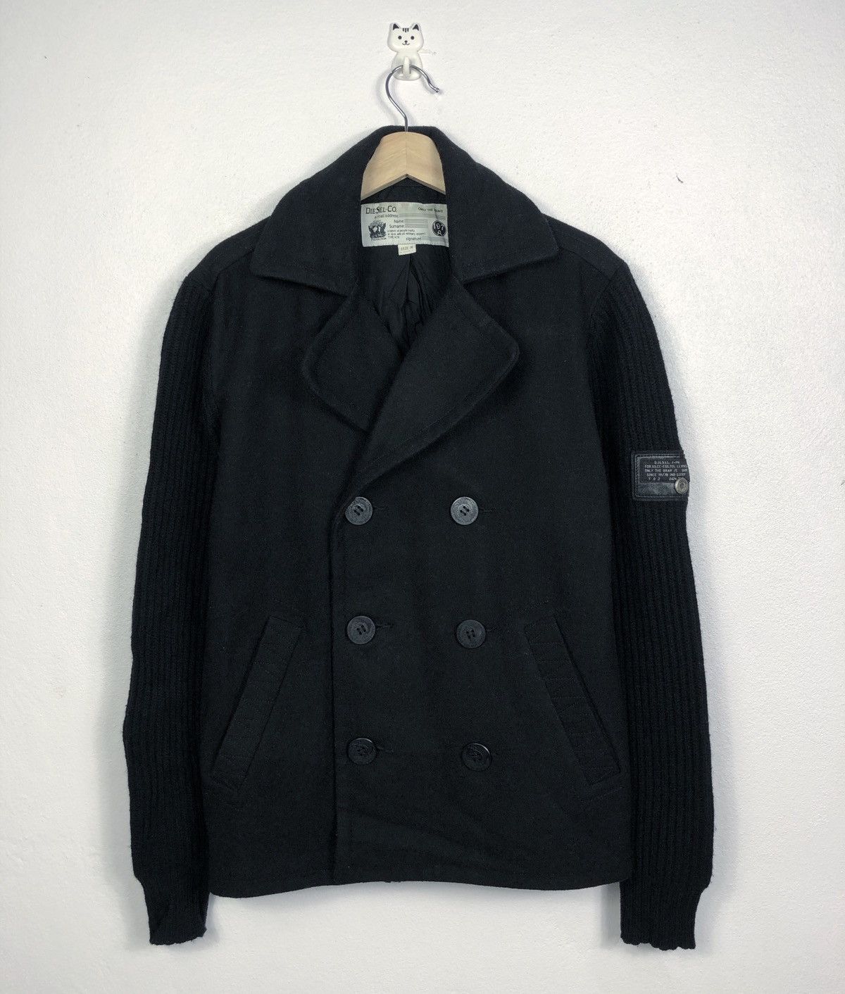 image of Diesel Only The Brave Wool Knits Jacket in Black, Men's (Size Medium)