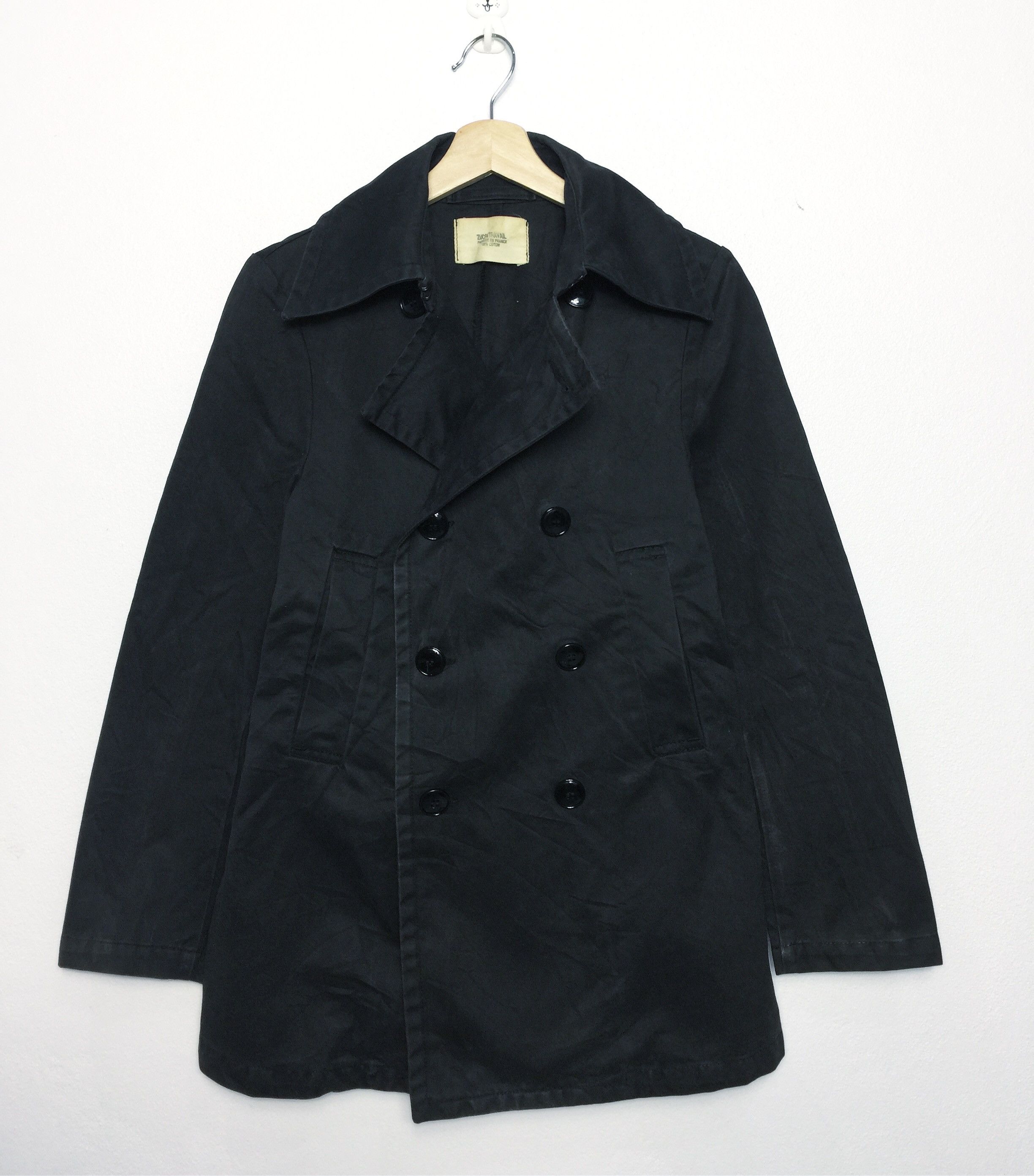 CABANE de ZUCCa × Issey Miyake × Vintage Rare Vintage 90s Zucca Travail Jacket Coat / Made in France Size US S / EU 44-46 / 1 - 1 Thumbnail