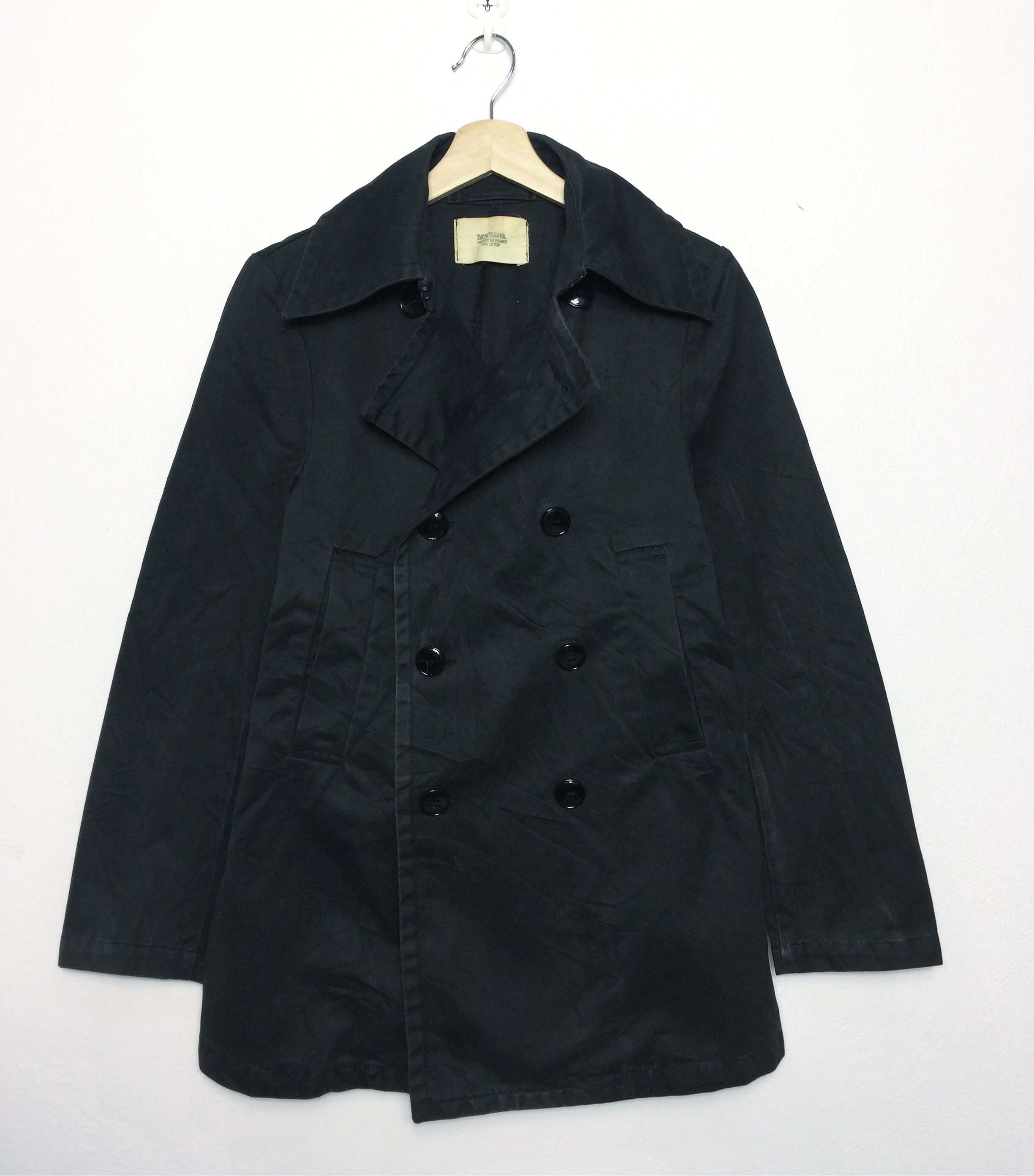 image of Cabane De Zucca x Issey Miyake Vintage 90's Zucca Travail Jacket Coat / Made In France in Black (Si