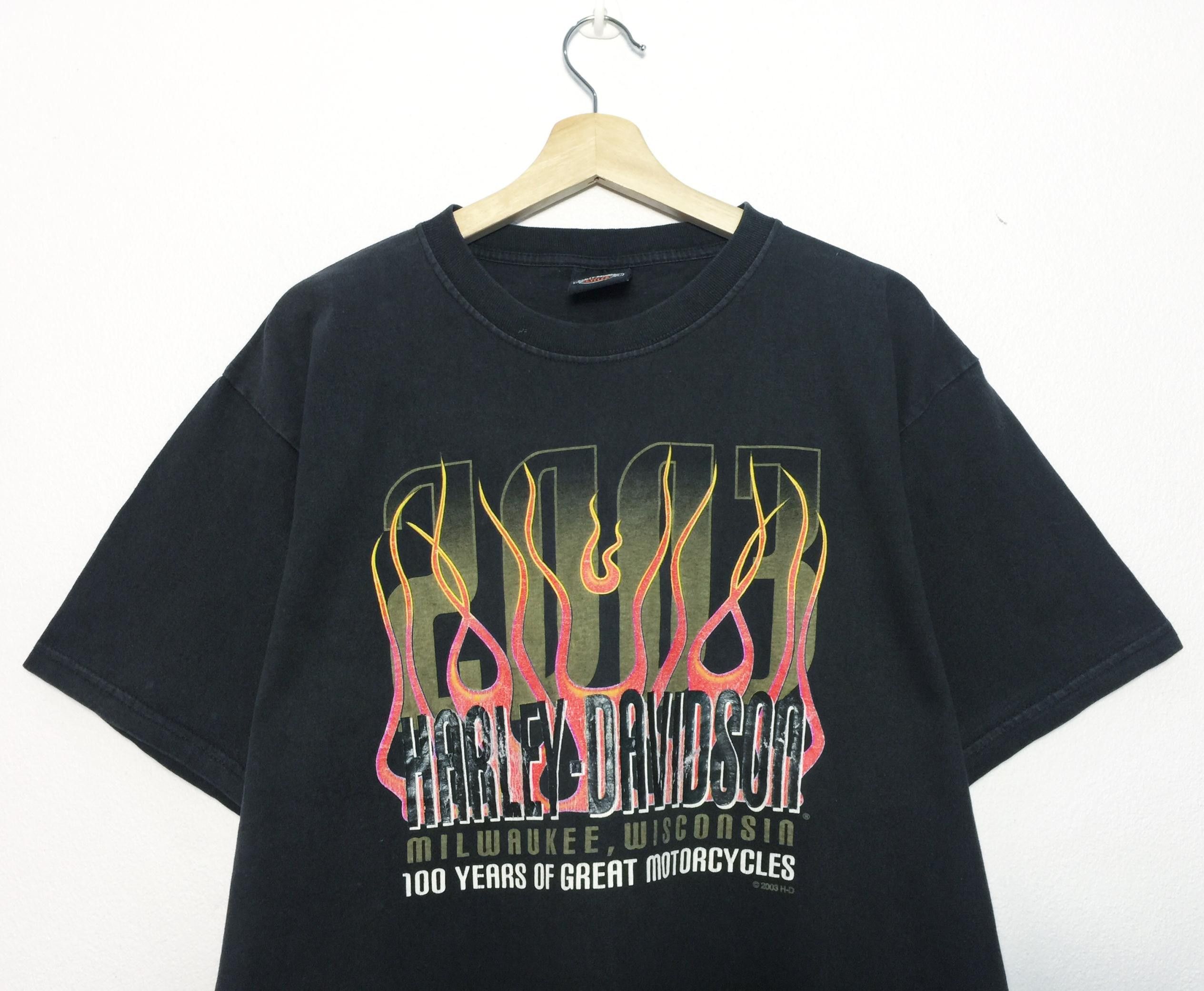 Harley Davidson × Vintage Rare Vintage 2003 Harley Davidson Tees Size US M / EU 48-50 / 2 - 2 Thumbnail