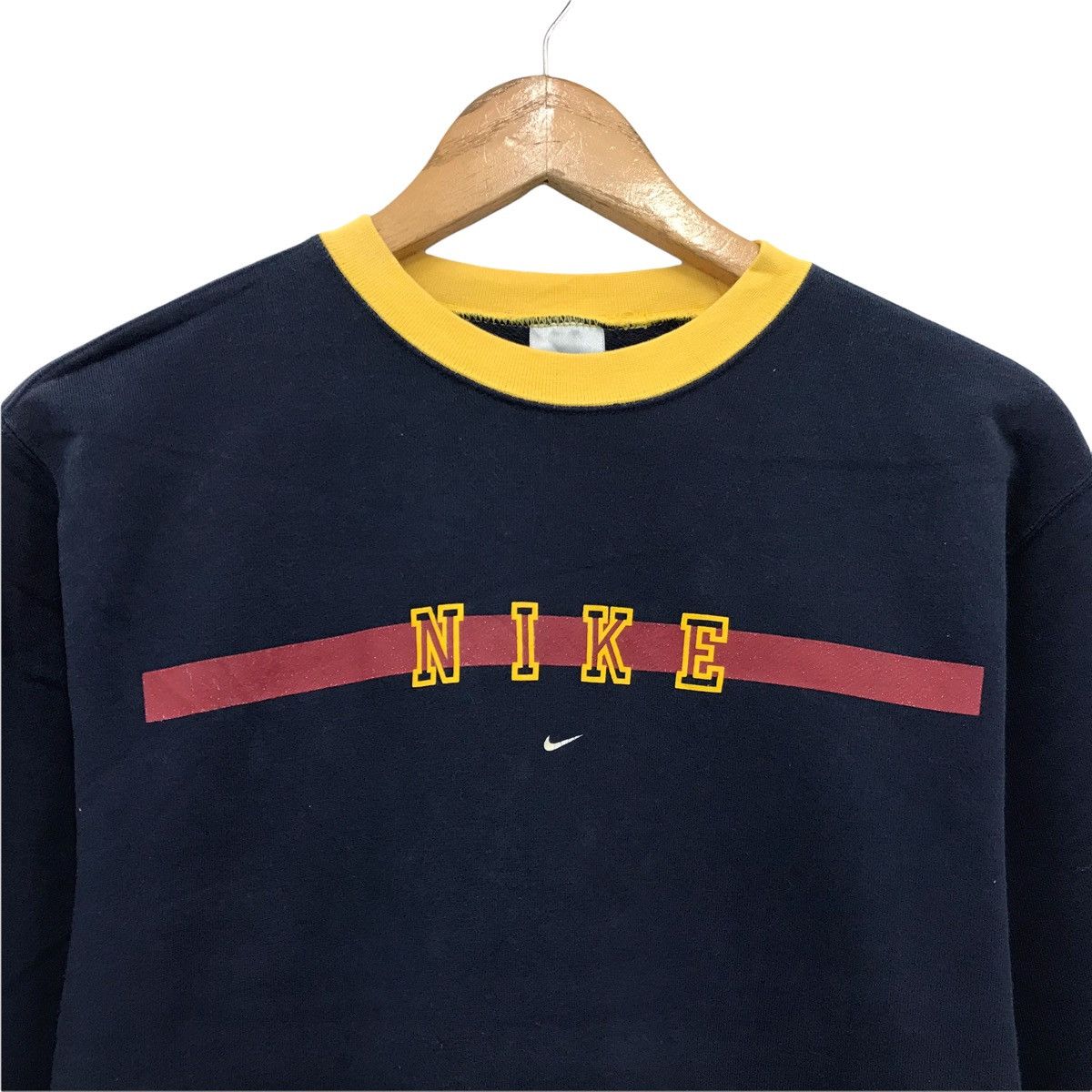 Nike × Vintage Vintage Nike Big Logo Sweatshirt Size US S / EU 44-46 / 1 - 2 Thumbnail
