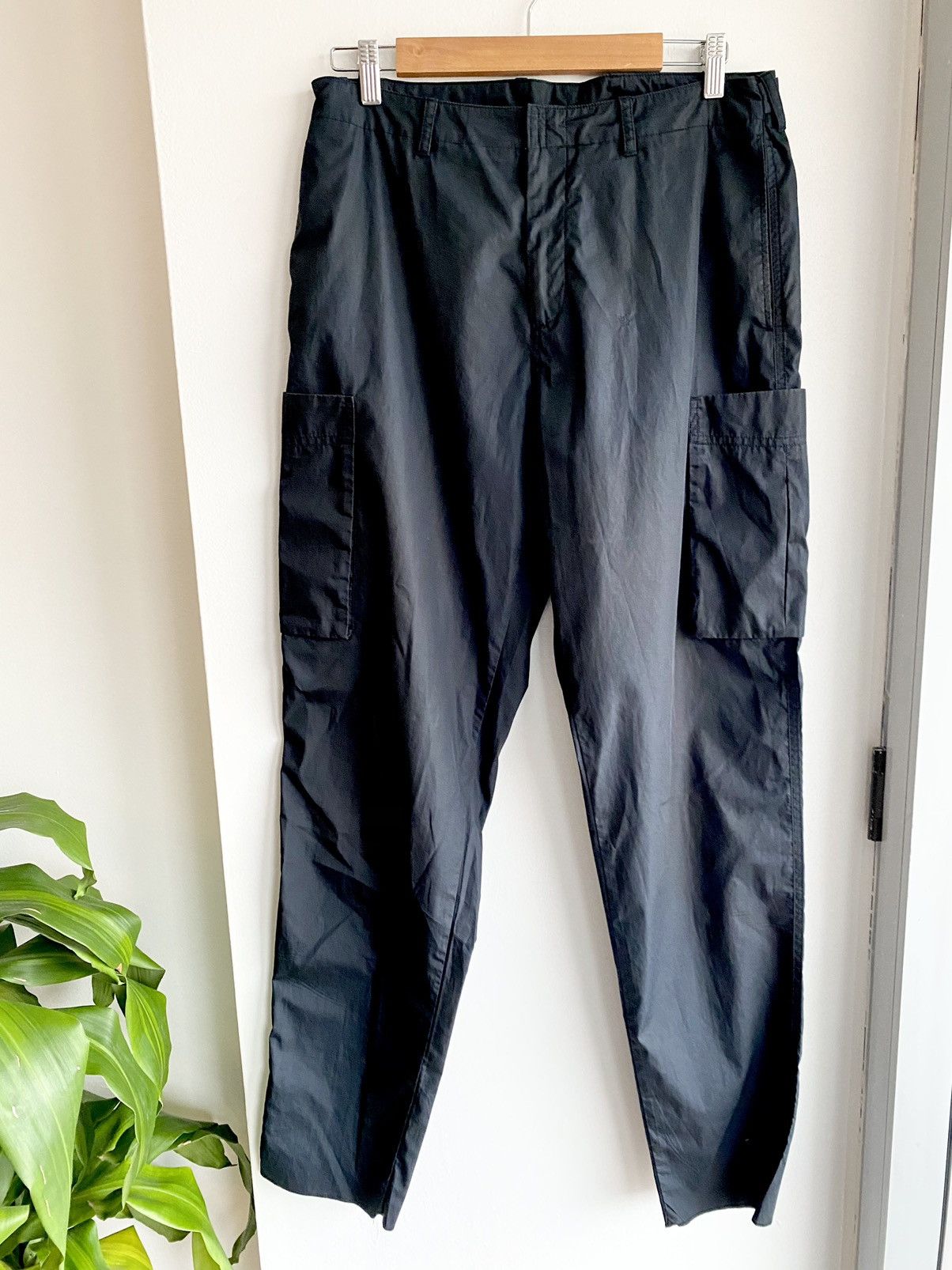 Dior Homme BLACK NYLON Cargo Pants EU48 US32