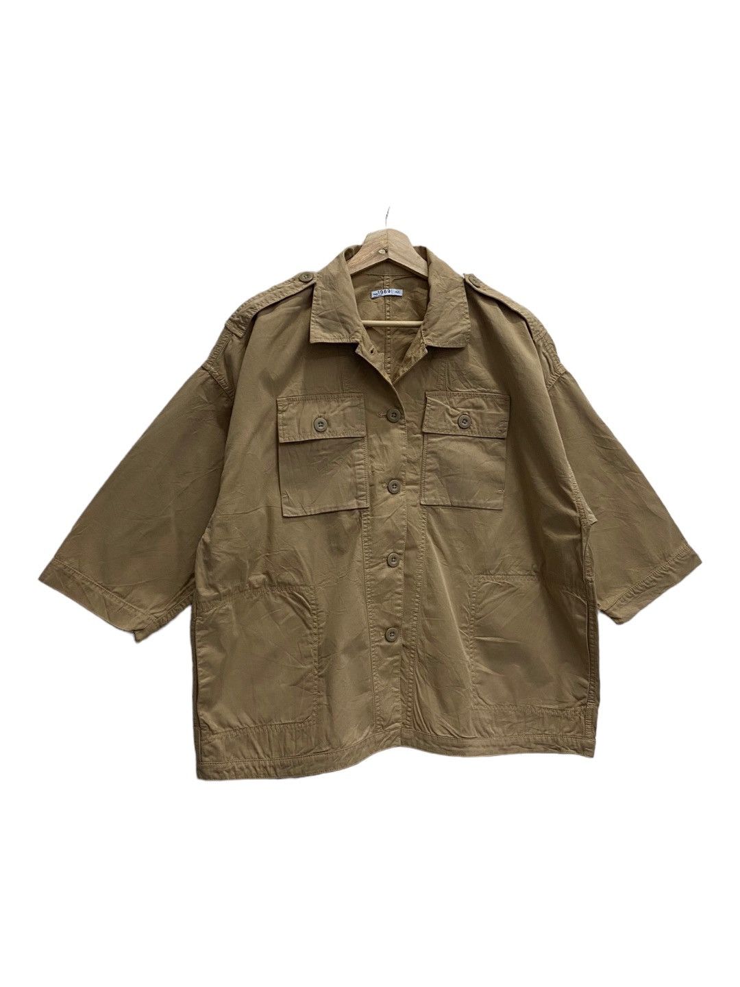Gap × General Research × Kapital RARE🔥FW12 GAP MILITARY MULTI POCKET KHAKI HANTEN OVERSHIRT Size US L / EU 52-54 / 3 - 5 Thumbnail