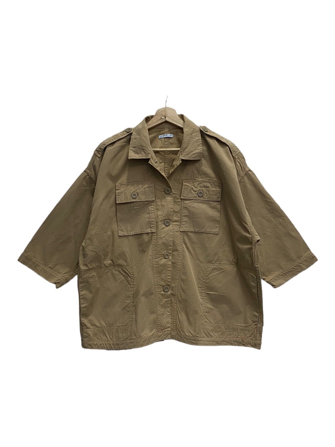 Gap × General Research × Kapital RARE🔥FW12 GAP MILITARY MULTI POCKET KHAKI HANTEN OVERSHIRT Size US L / EU 52-54 / 3 - 1 Thumbnail
