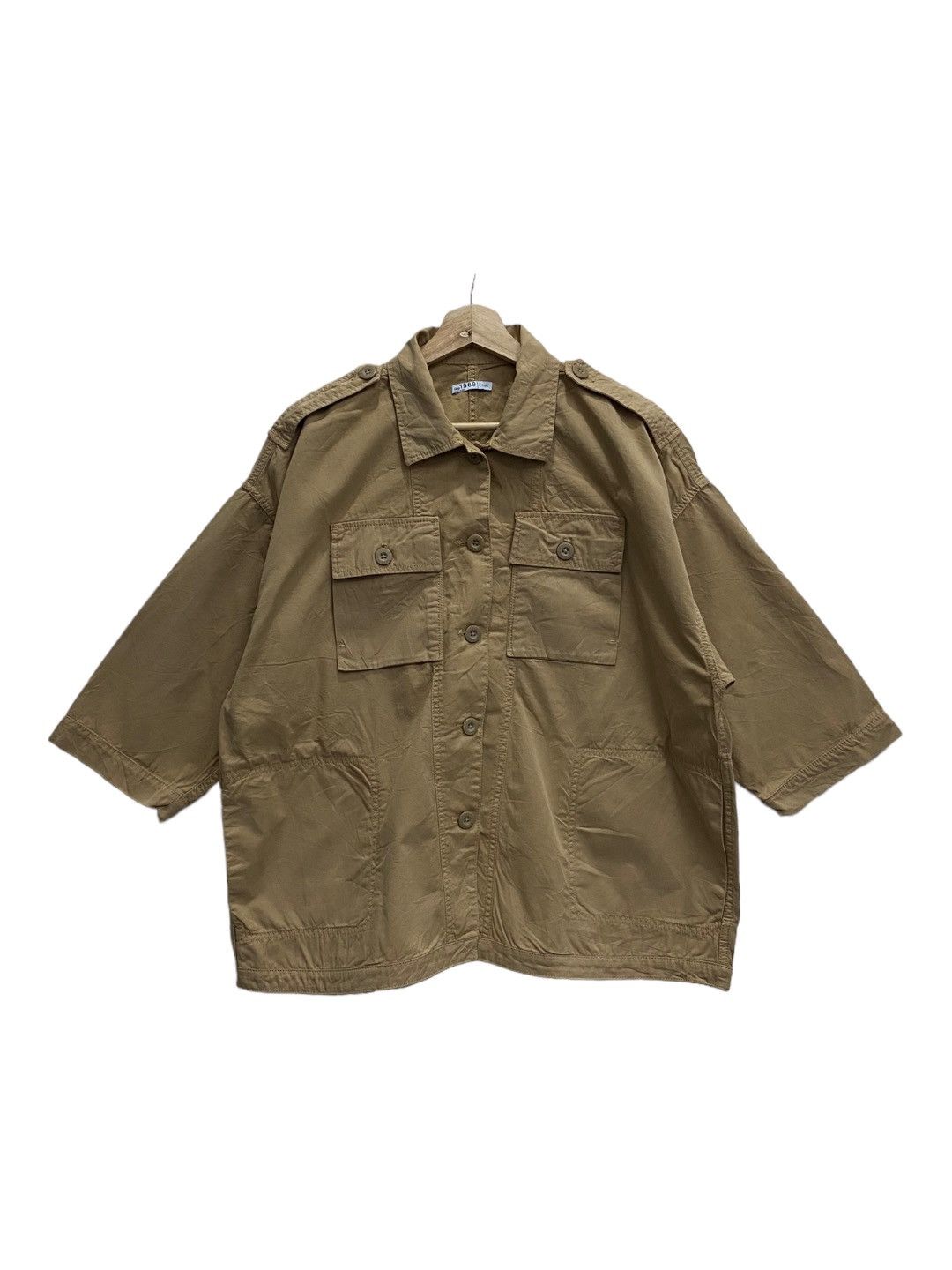 Gap × General Research × Kapital RARE🔥FW12 GAP MILITARY MULTI POCKET KHAKI HANTEN OVERSHIRT Size US L / EU 52-54 / 3 - 6 Thumbnail