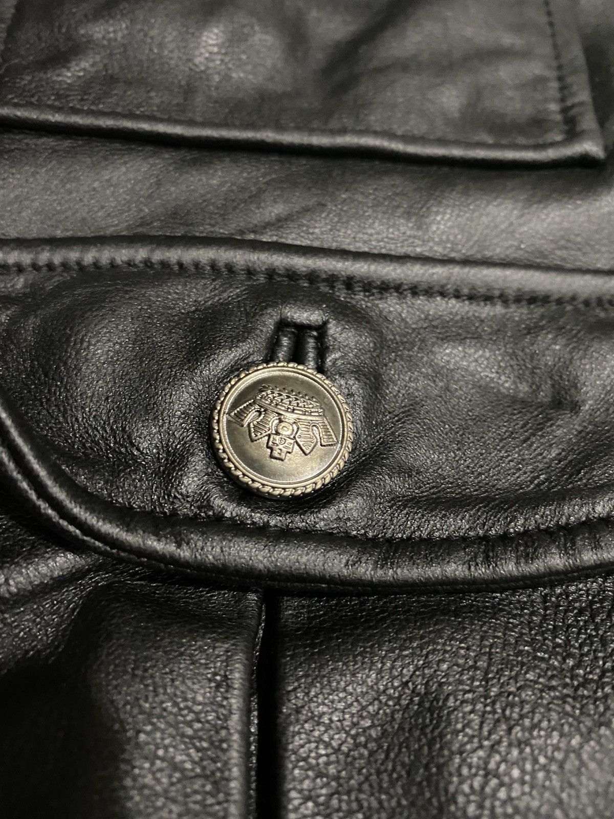 Hysteric Glamour 🧨Korean Y2K 6 pocket Tactical Leather Jacket black colour Size US L / EU 52-54 / 3 - 12 Thumbnail