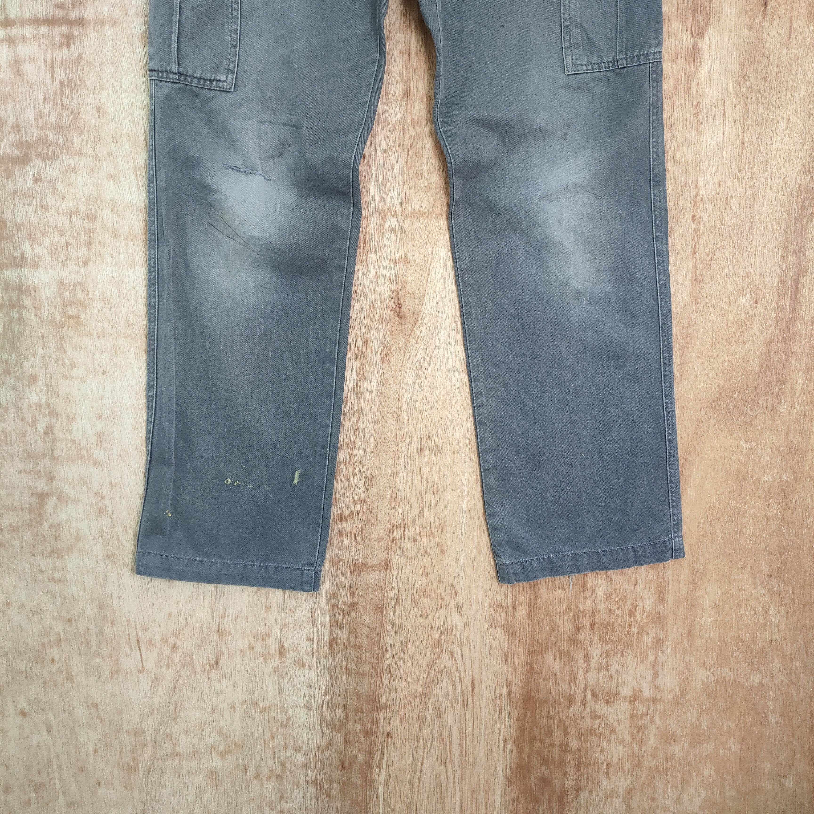 Japanese Brand JAPANESE BRAND FADED DISTRESSED CARGO PANTS Size US 30 / EU 46 - 3 Thumbnail