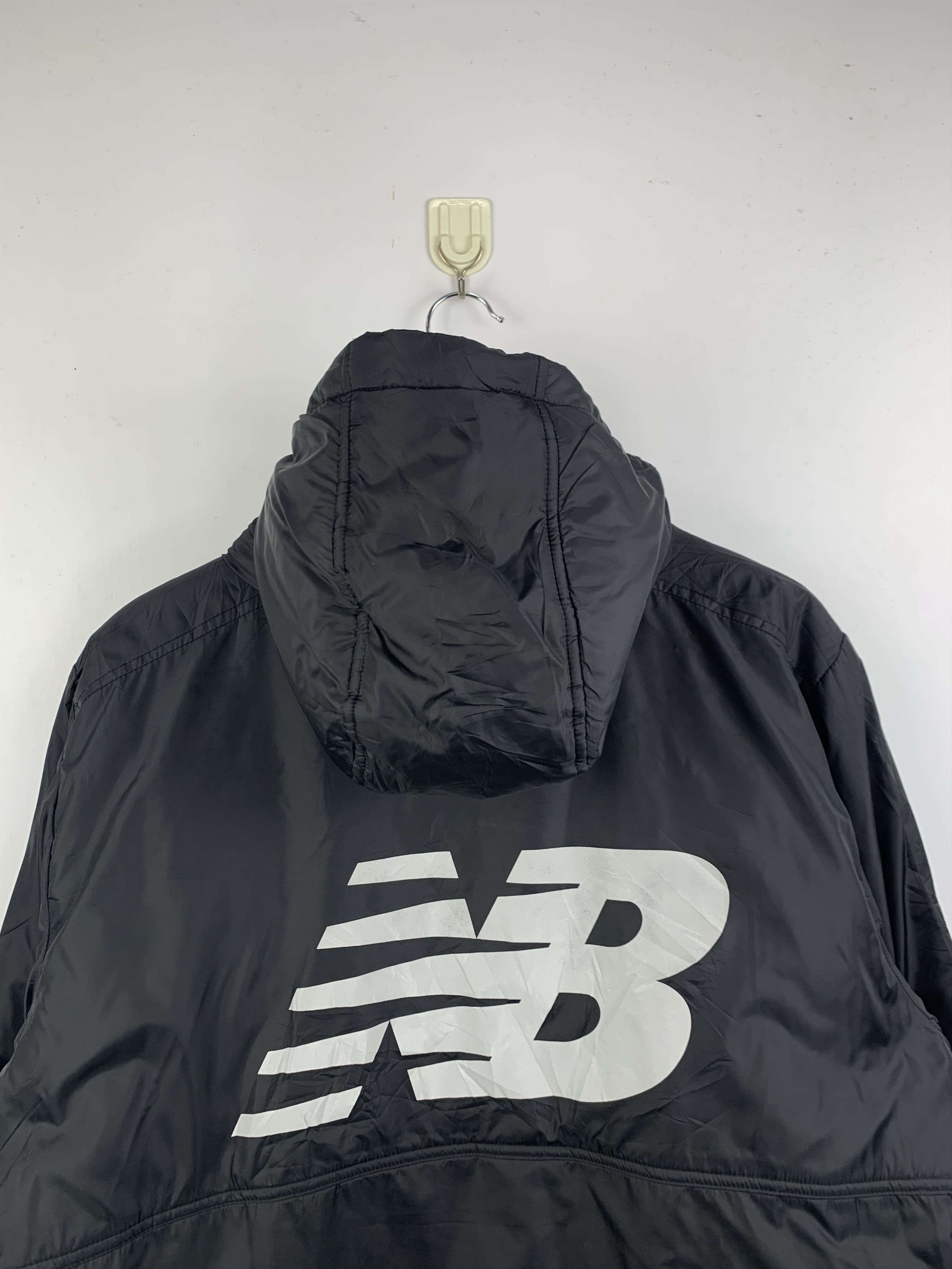 New Balance Vintage New Balance Windproof Hooded Black Jacket Size US XXL / EU 58 / 5 - 6 Thumbnail