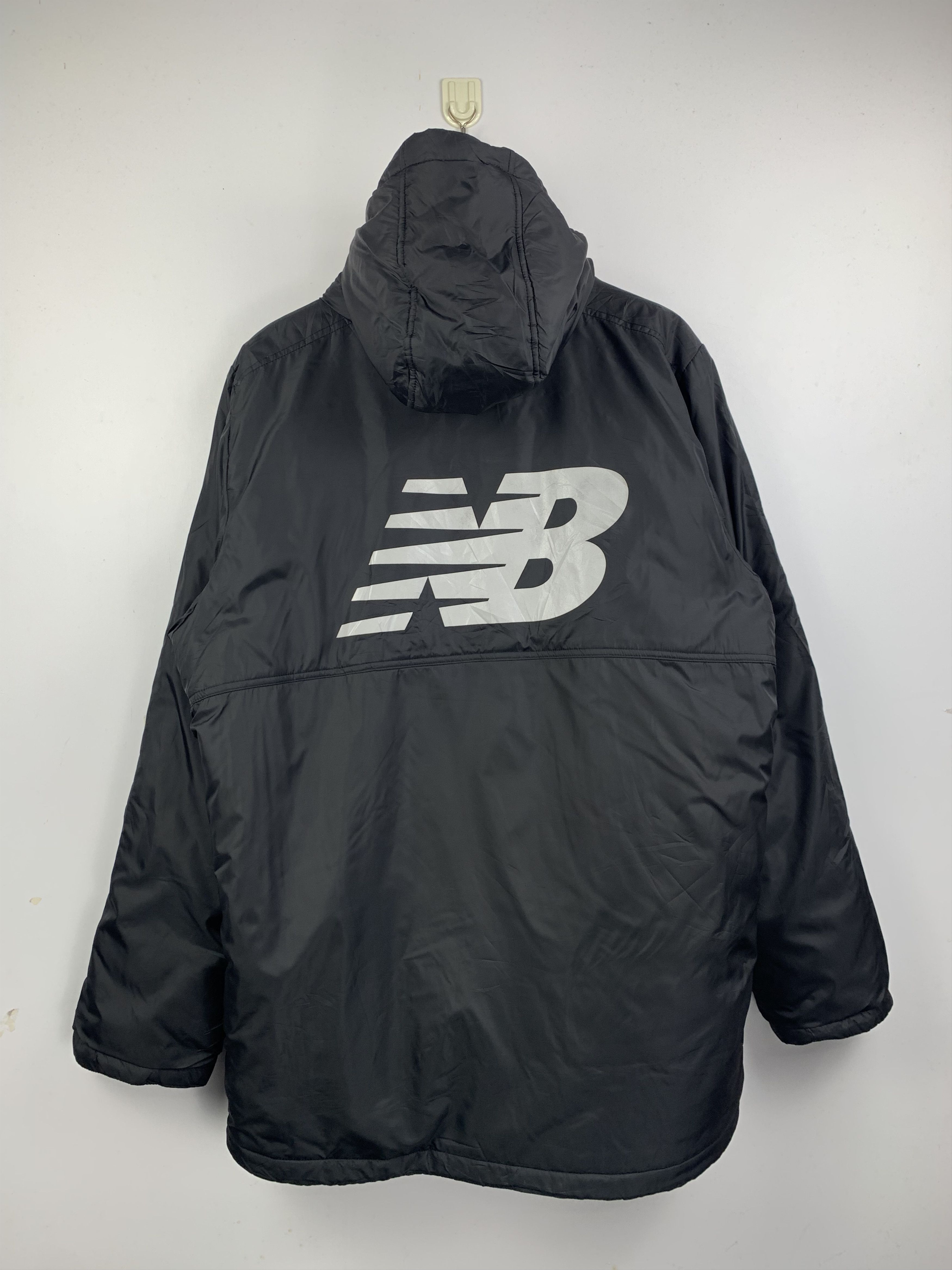 New Balance Vintage New Balance Windproof Hooded Black Jacket Size US XXL / EU 58 / 5 - 5 Thumbnail