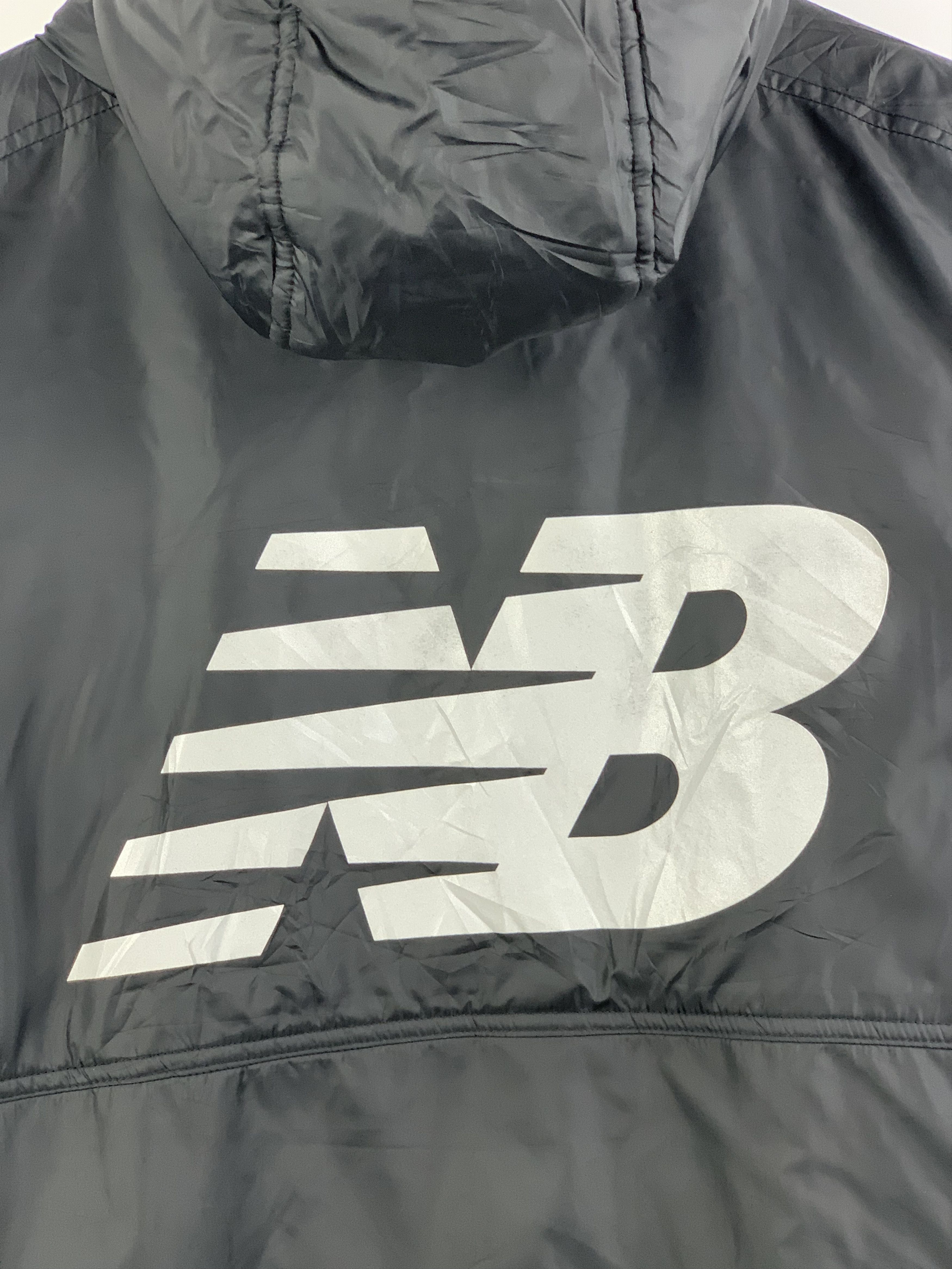 New Balance Vintage New Balance Windproof Hooded Black Jacket Size US XXL / EU 58 / 5 - 10 Thumbnail