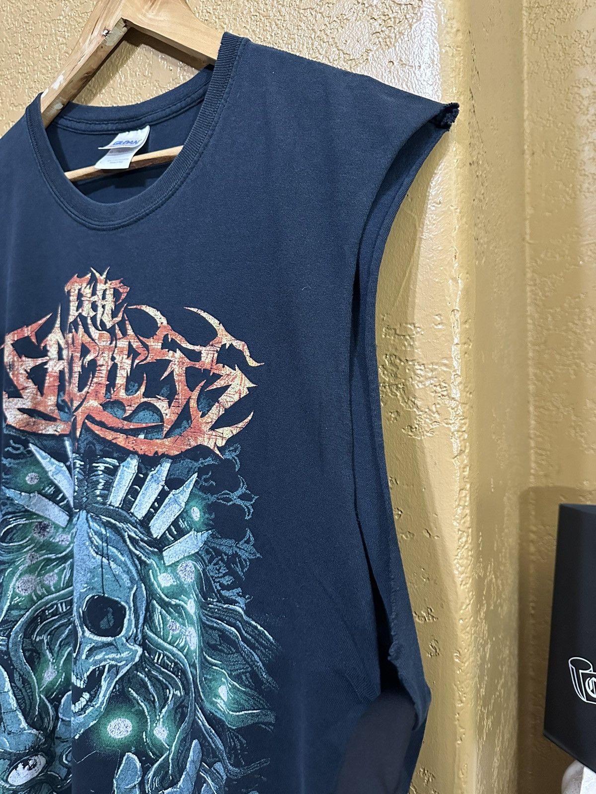 4GSELLER × Band Tees × Vintage thrashed VTG The Faceless Autotheism Sleeveless Tee Metal Size US L / EU 52-54 / 3 - 5 Thumbnail