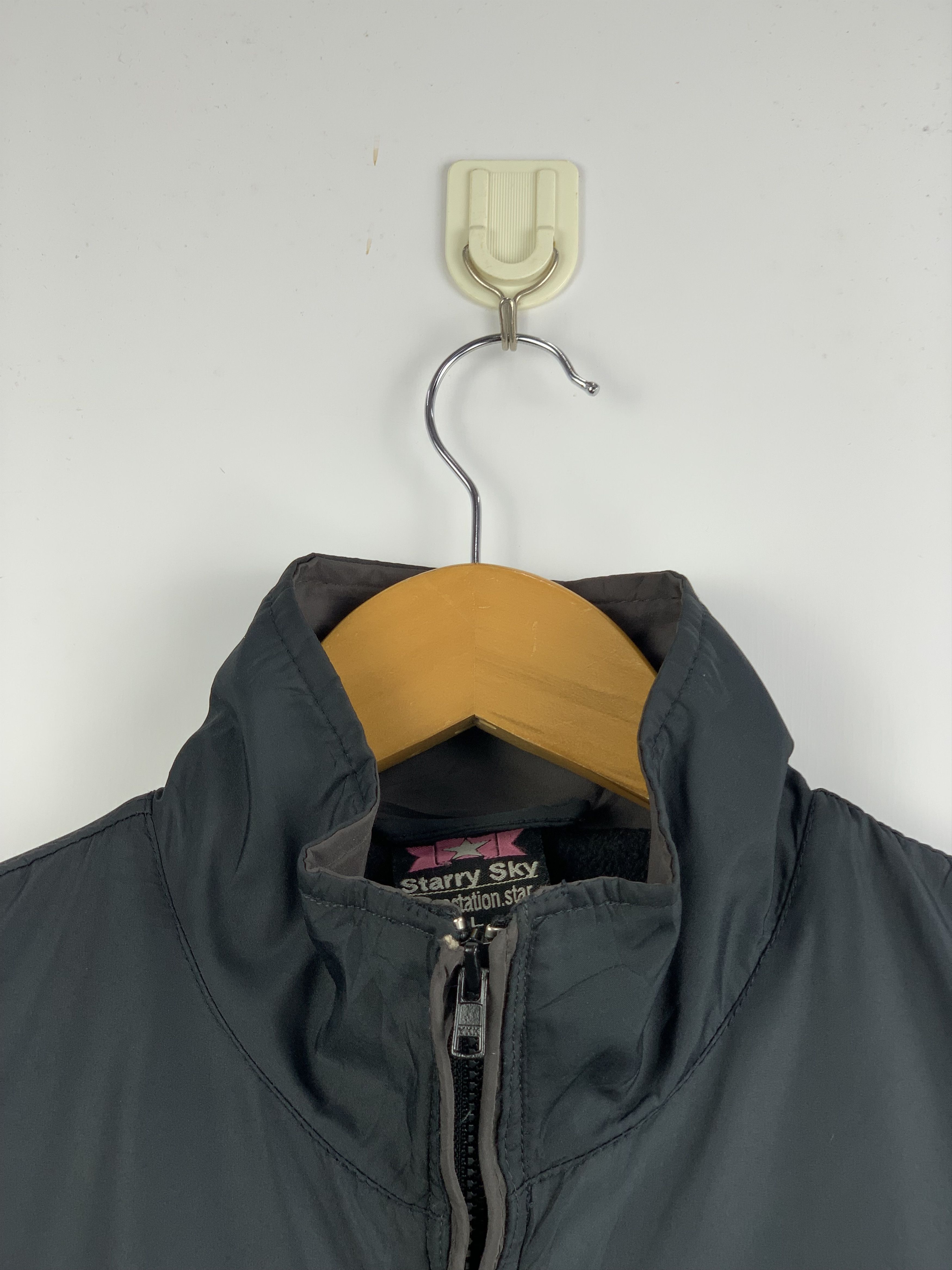 Japanese Brand Vintage STARRY SKY Zip Up Light Nylon Jacket Size US L / EU 52-54 / 3 - 2 Thumbnail